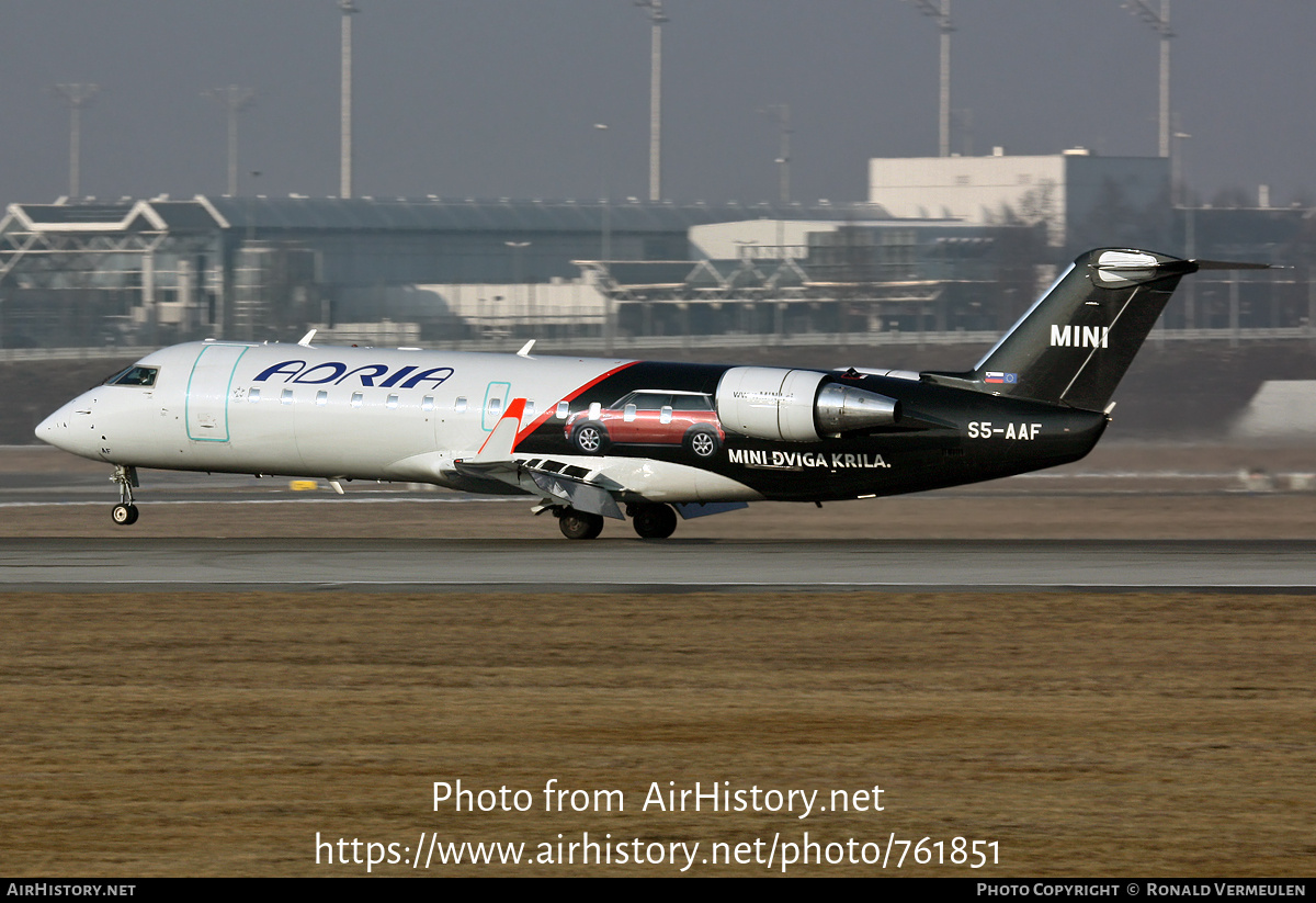 Aircraft Photo of S5-AAF | Bombardier CRJ-200LR (CL-600-2B19) | Adria Airways | AirHistory.net #761851