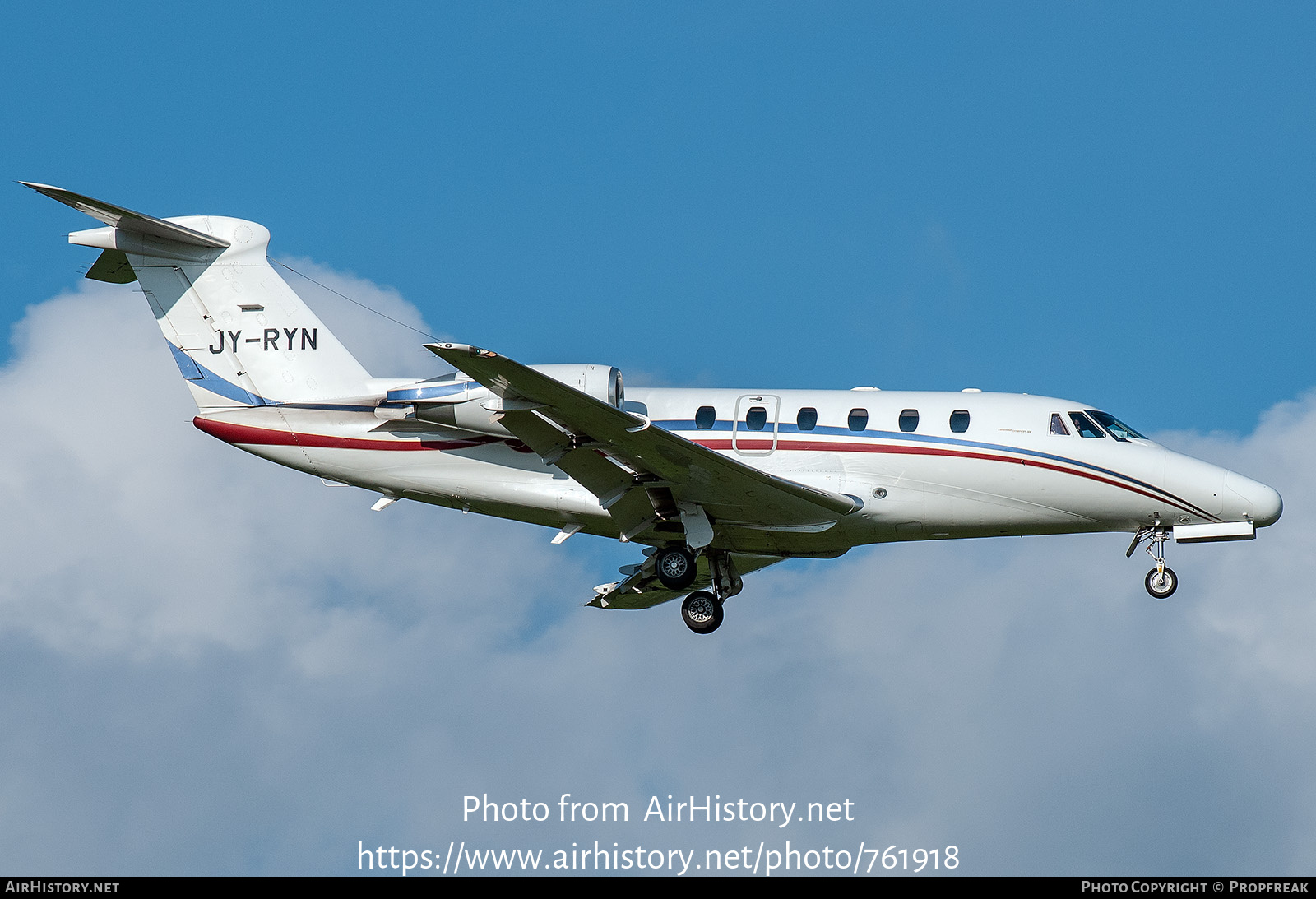 Aircraft Photo of JY-RYN | Cessna 650 Citation VII | AirHistory.net #761918