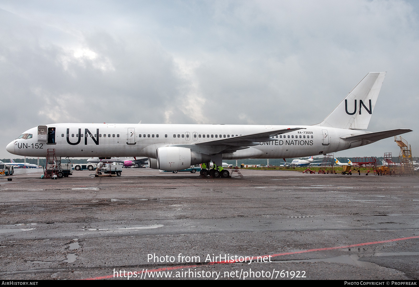 Aircraft Photo of RA-73009 / UN-152 | Boeing 757-230 | United Nations | AirHistory.net #761922