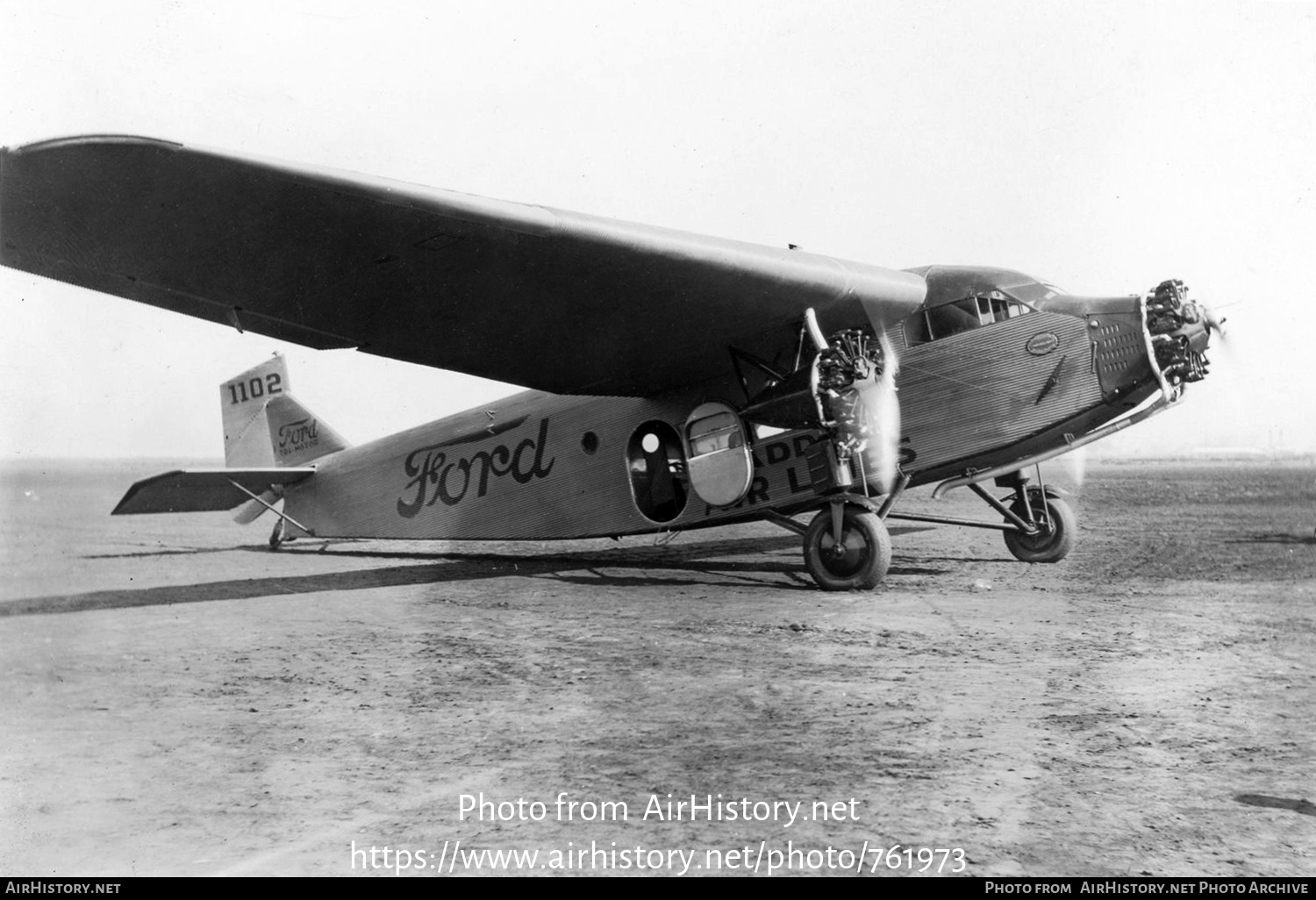 Aircraft Photo of NC1102 / 1102 | Ford 4-AT-A Tri-Motor | Maddux Air Lines | AirHistory.net #761973