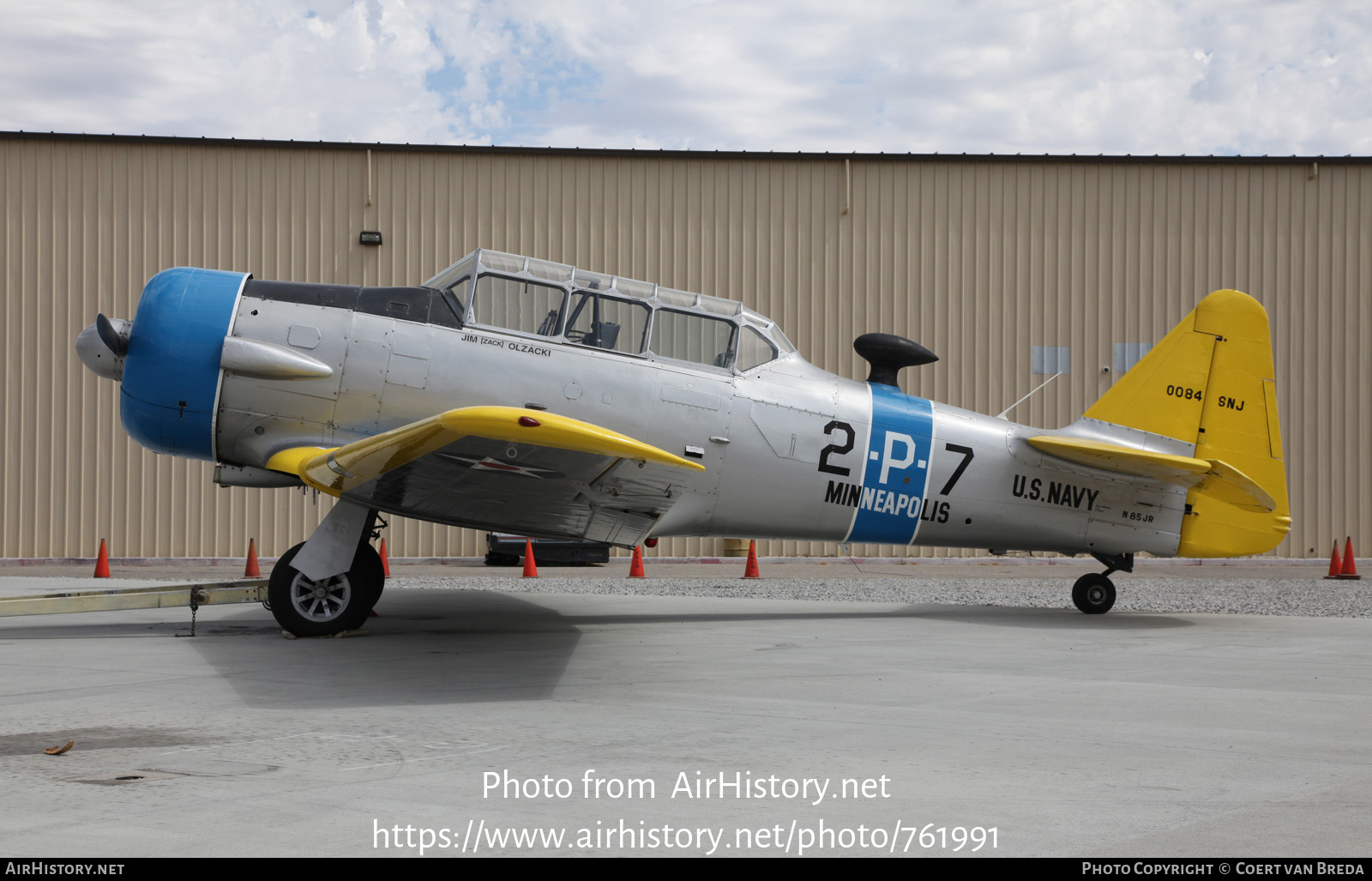 Aircraft Photo of N85JR / 0084 | North American T-6G Texan | USA - Navy | AirHistory.net #761991