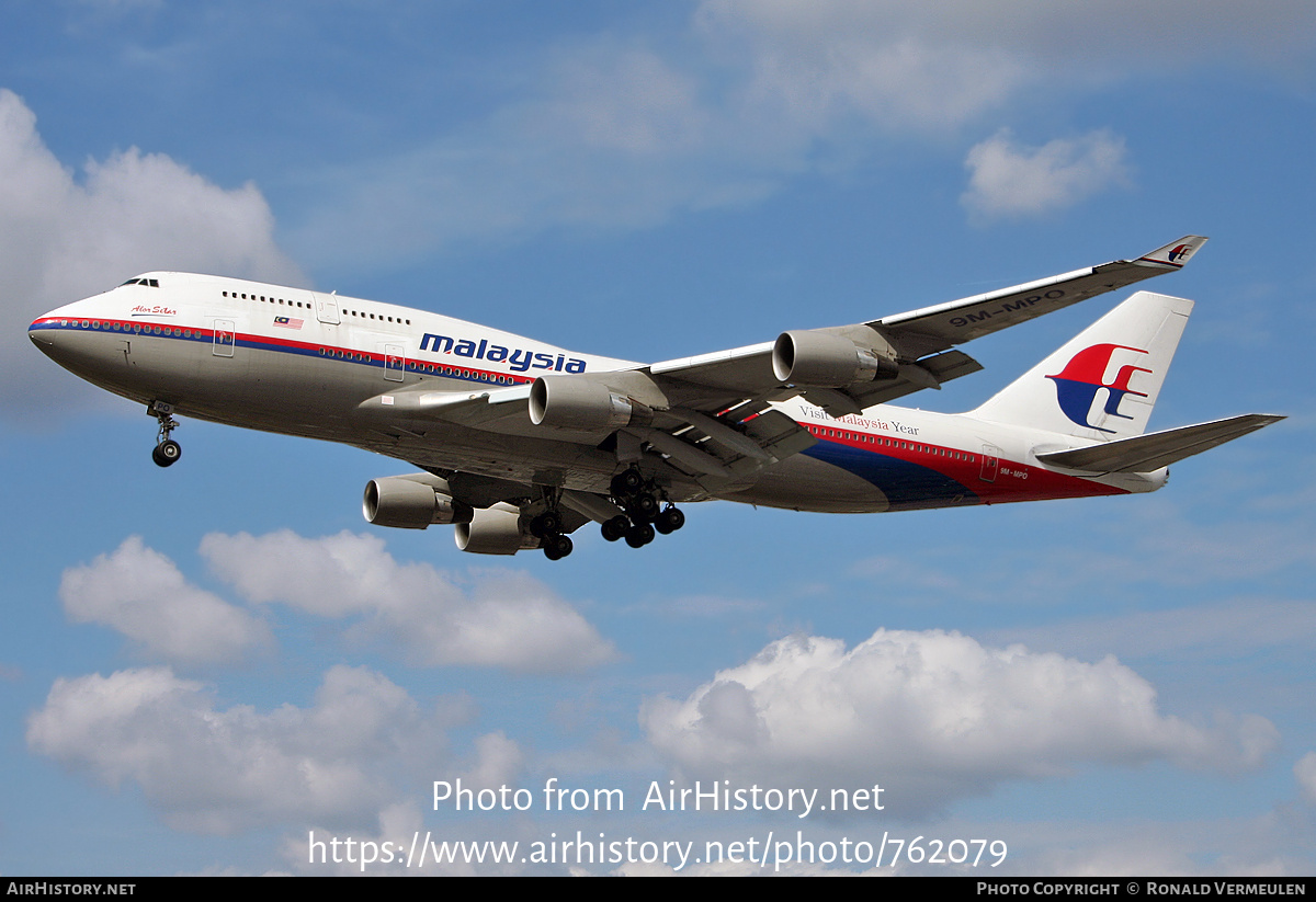 Aircraft Photo of 9M-MPO | Boeing 747-4H6 | Malaysia Airlines | AirHistory.net #762079