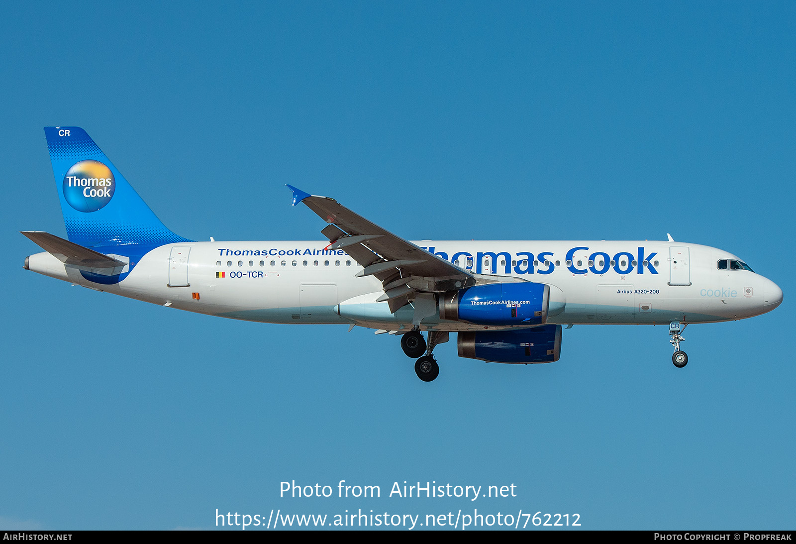 Aircraft Photo of OO-TCR | Airbus A320-232 | Thomas Cook Airlines | AirHistory.net #762212