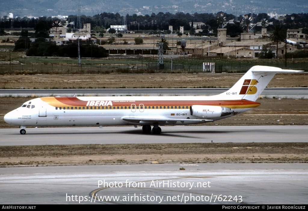 Aircraft Photo of EC-BIT | McDonnell Douglas DC-9-32 | Iberia | AirHistory.net #762243