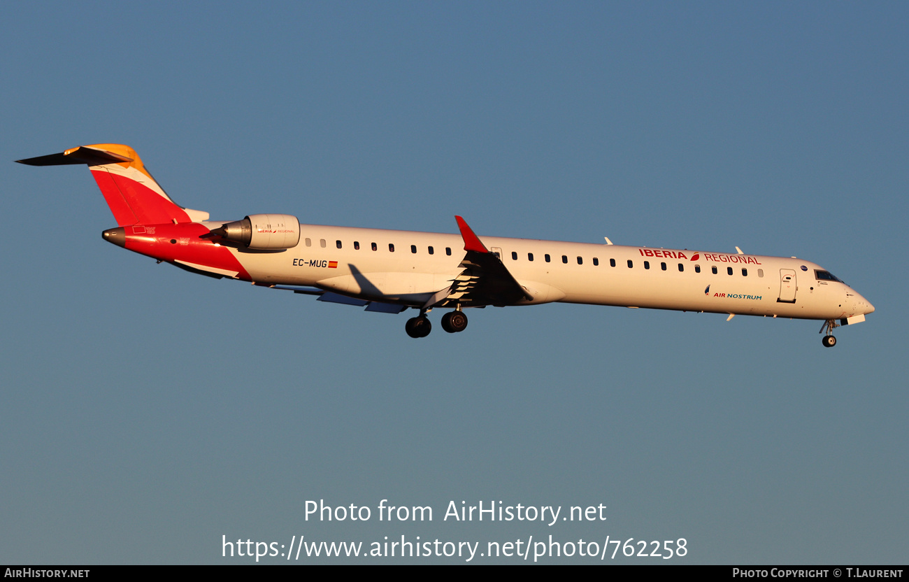 Aircraft Photo of EC-MUG | Bombardier CRJ-1000 (CL-600-2E25) | Iberia Regional | AirHistory.net #762258