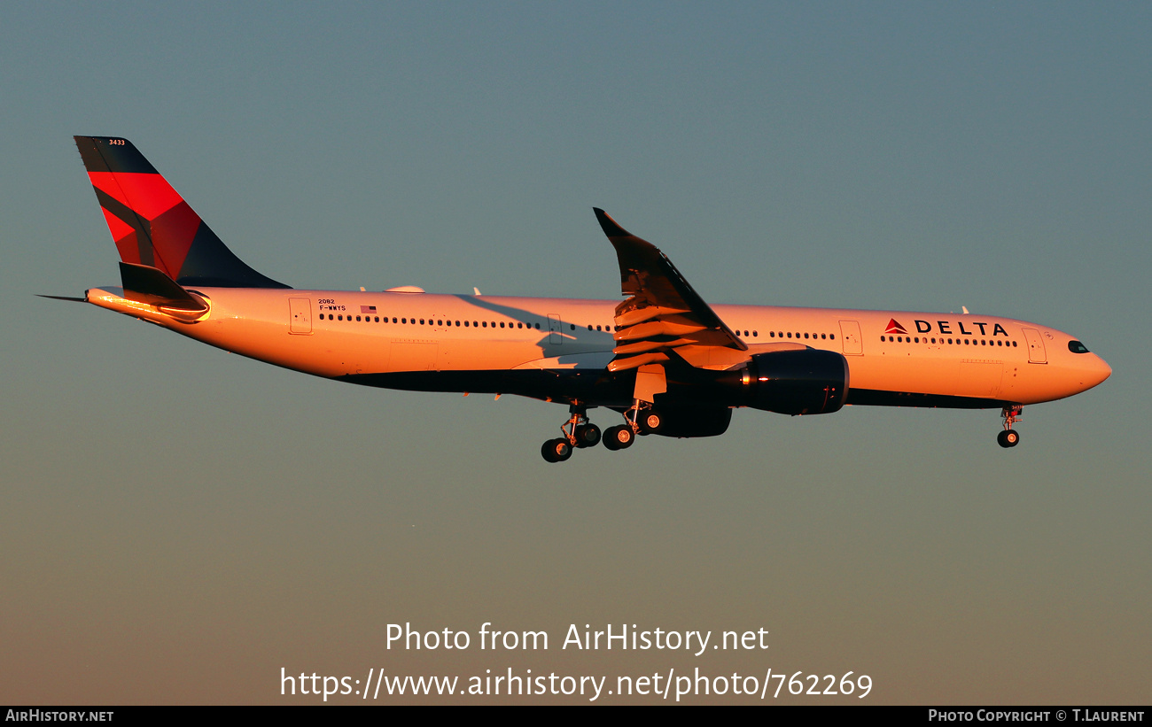 Aircraft Photo of F-WWYS | Airbus A330-941N | Delta Air Lines | AirHistory.net #762269