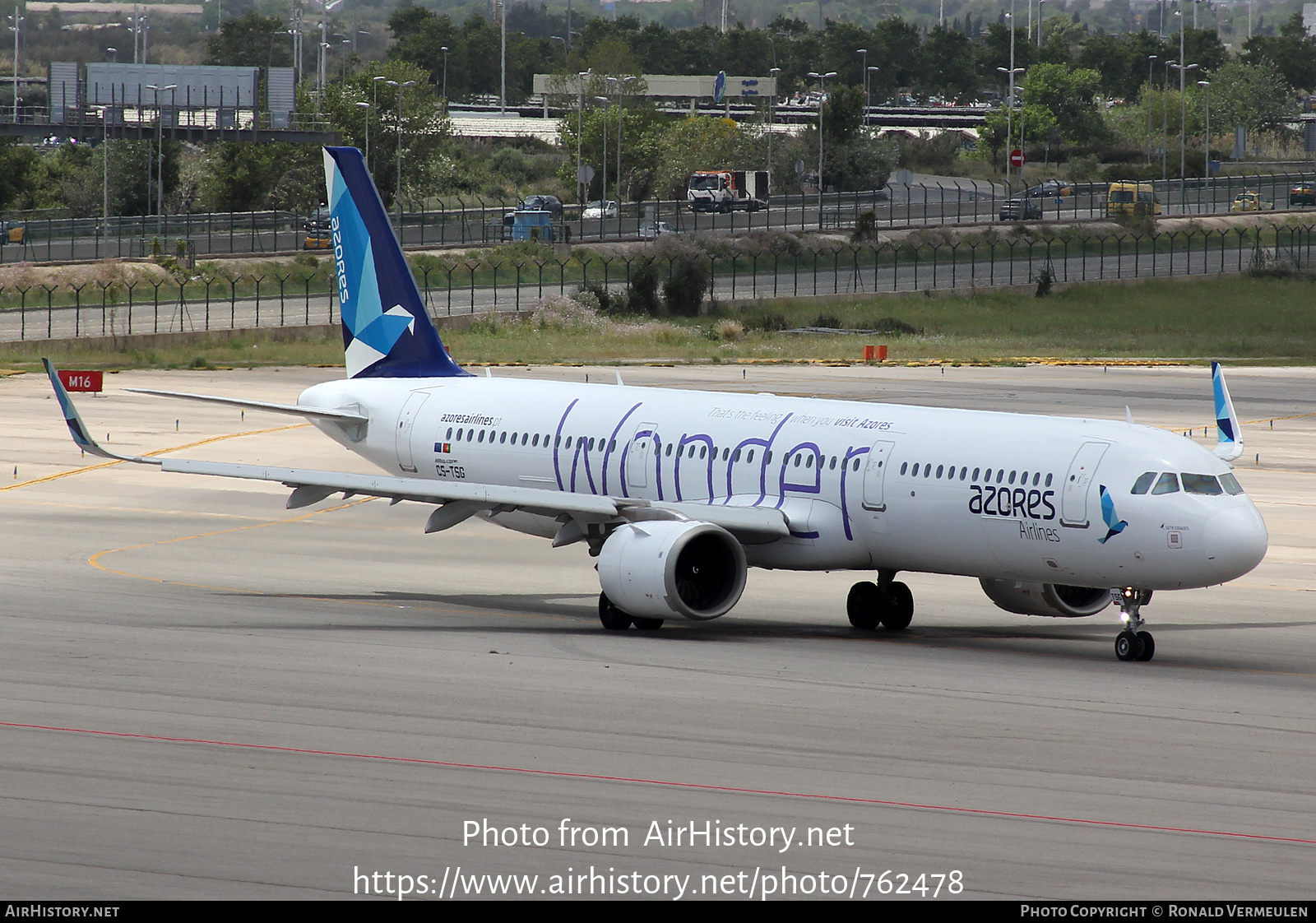 Aircraft Photo of CS-TSG | Airbus A321-253N | Azores Airlines | AirHistory.net #762478