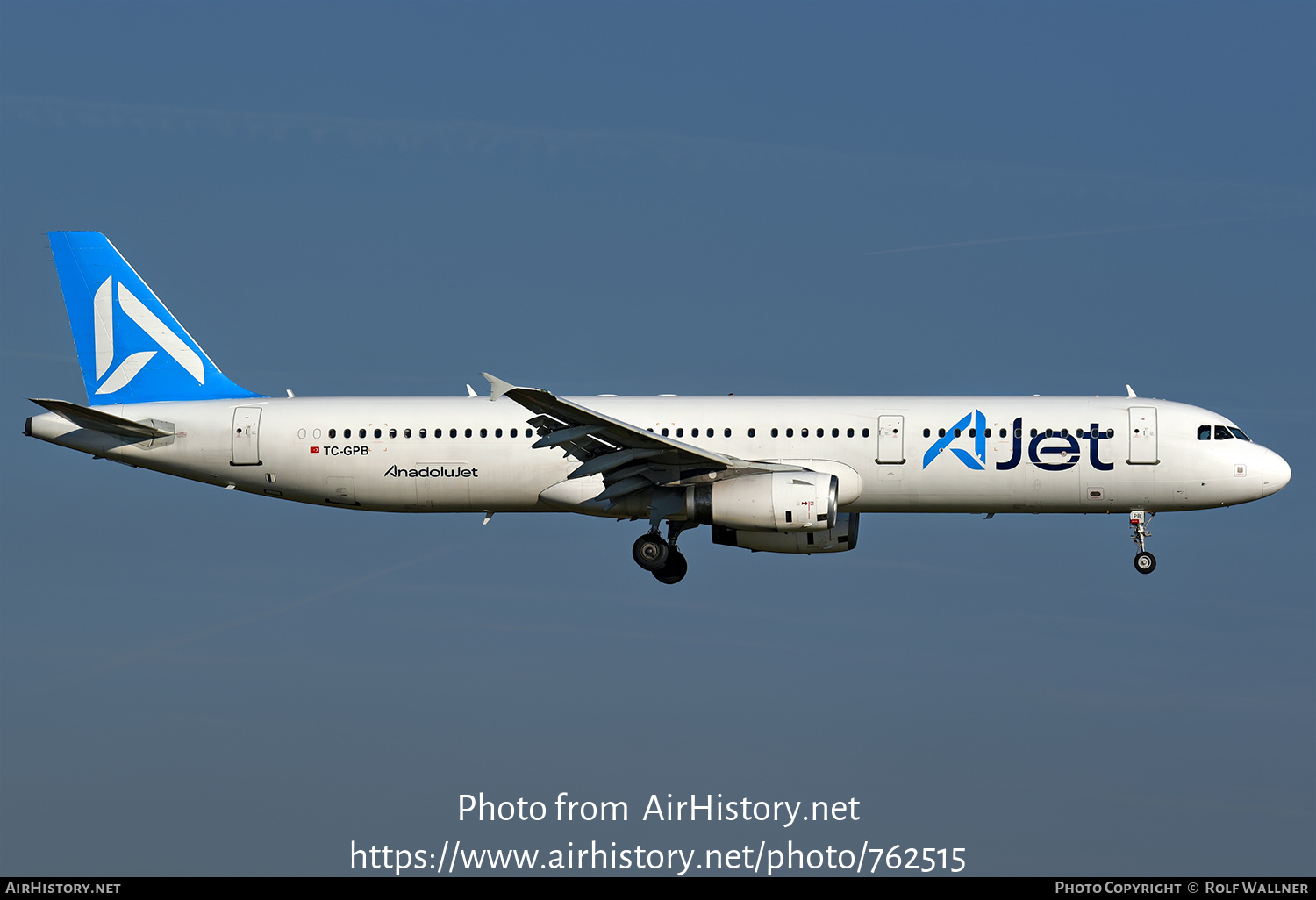 Aircraft Photo of TC-GPB | Airbus A321-232 | AJet - AnadoluJet | AirHistory.net #762515