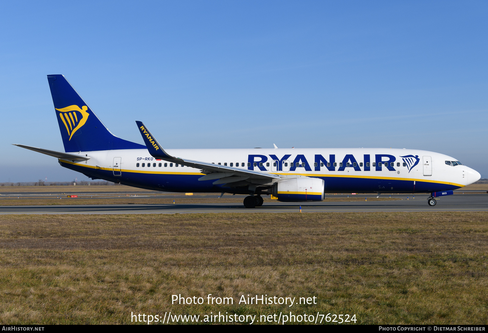 Aircraft Photo of SP-RKO | Boeing 737-8AS | Ryanair | AirHistory.net #762524