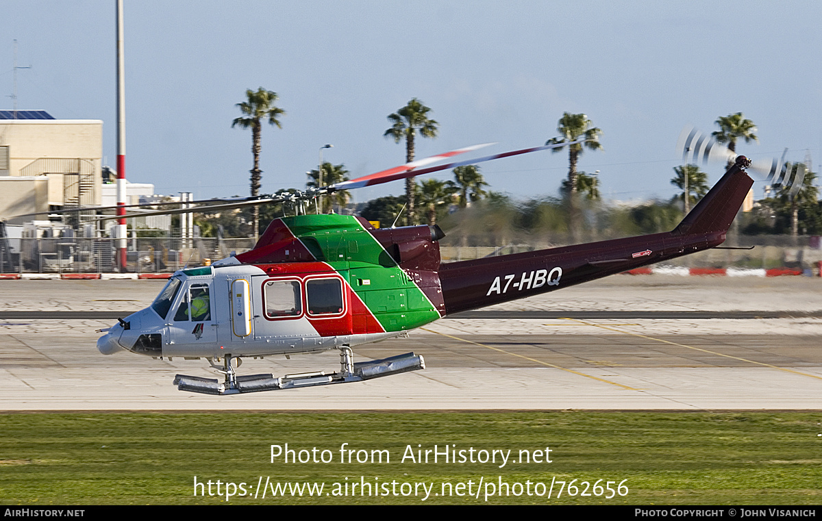 Aircraft Photo of A7-HBQ | Bell 412EP | Gulf Helicopters | AirHistory.net #762656