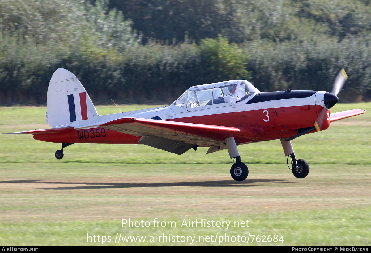 Aircraft Photo of G-BBMN / WD359 | De Havilland DHC-1 Chipmunk 22 | UK - Air Force | AirHistory.net #762684