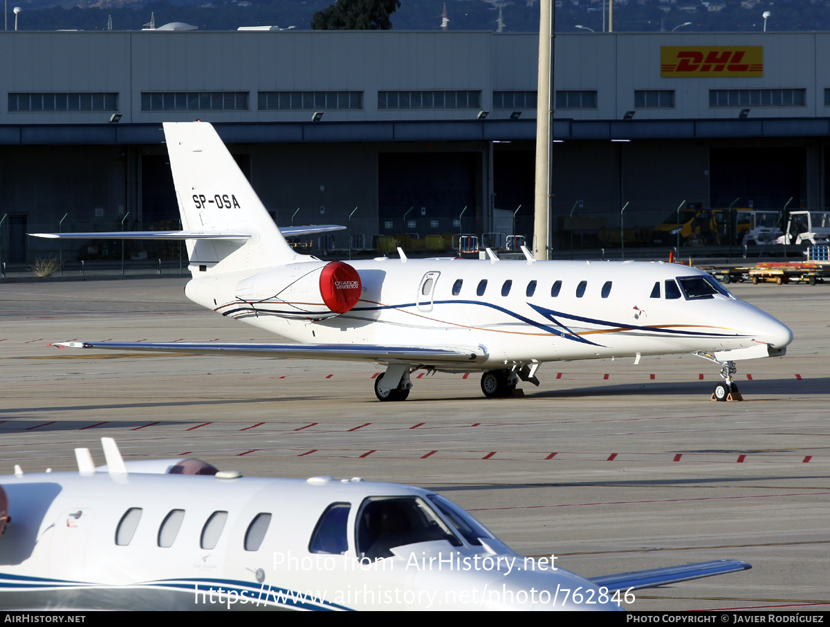 Aircraft Photo of SP-OSA | Cessna 680 Citation Sovereign | AirHistory.net #762846