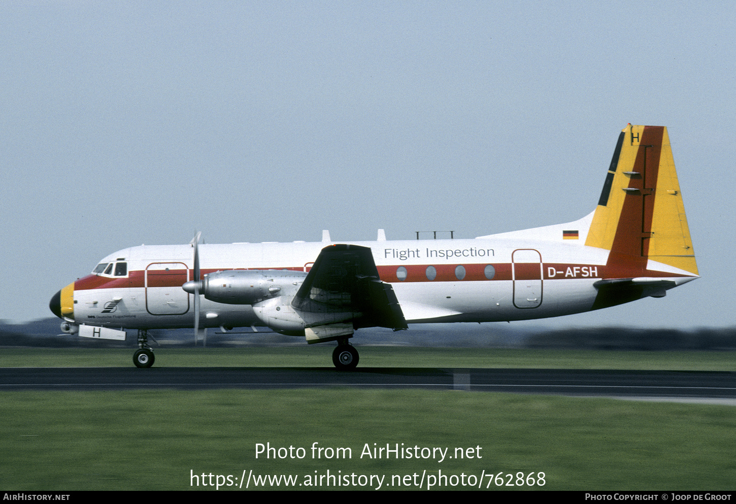 Aircraft Photo of D-AFSH | Hawker Siddeley HS-748 Srs2/244 | DFS - Deutsche Flugsicherung | AirHistory.net #762868