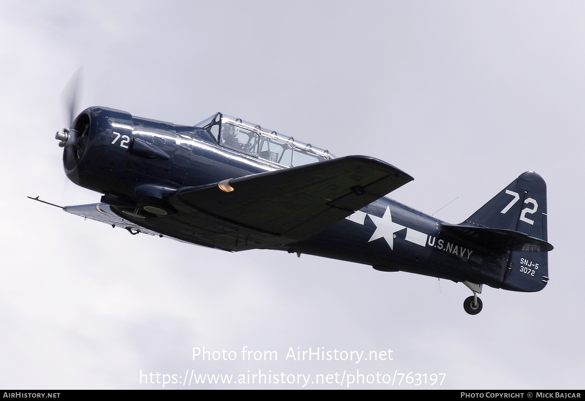 Aircraft Photo of G-TEXN / 3072 | North American T-6G Texan | USA - Navy | AirHistory.net #763197