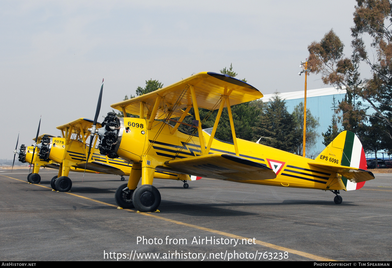 Aircraft Photo of EPS6098 | Boeing PT-17 Kaydet (A75N1) | Mexico - Air Force | AirHistory.net #763238