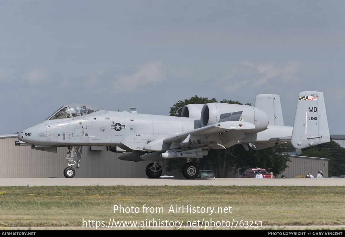 Aircraft Photo of 78-0640 / AF78-640 | Fairchild A-10C Thunderbolt II | USA - Air Force | AirHistory.net #763251