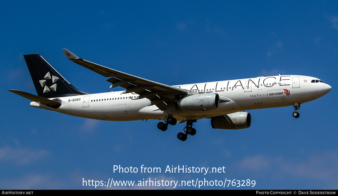 Aircraft Photo of B-6093 | Airbus A330-243 | Air China | AirHistory.net #763289