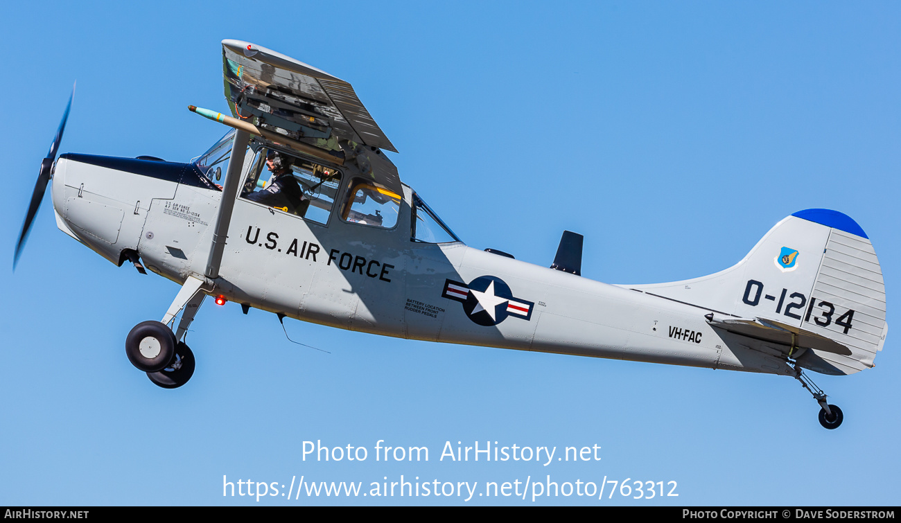 Aircraft Photo of VH-FAC / 0-12134 | Cessna O-1G Bird Dog | USA - Air Force | AirHistory.net #763312