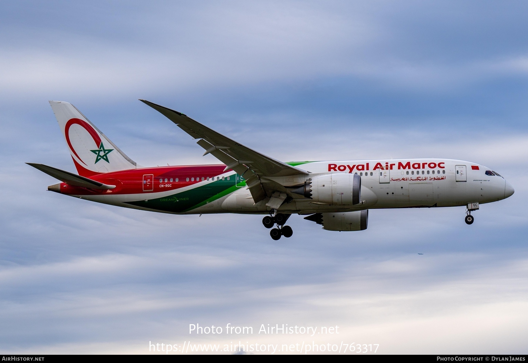 Aircraft Photo of CN-RGC | Boeing 787-8 Dreamliner | Royal Air Maroc - RAM | AirHistory.net #763317