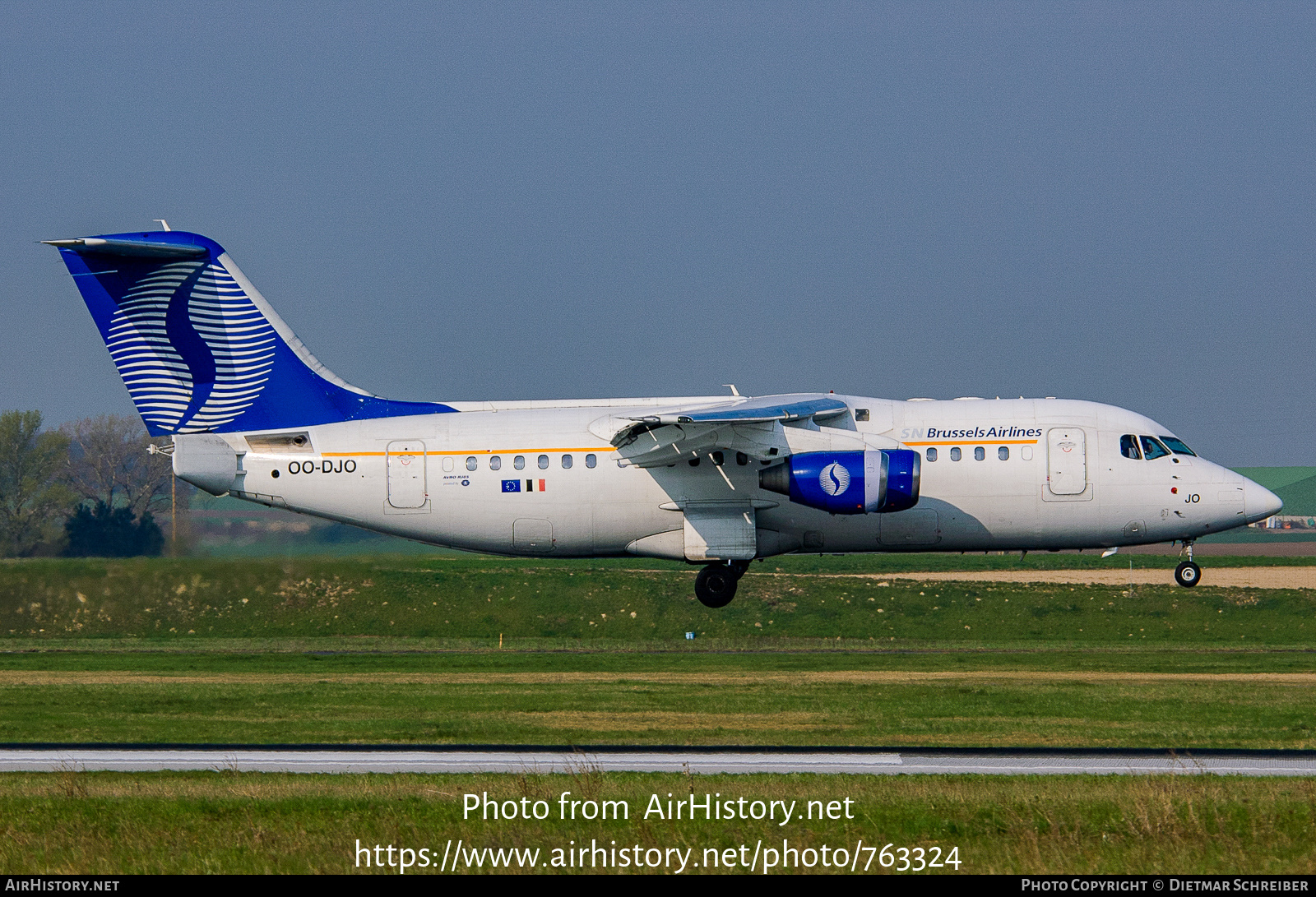 Aircraft Photo of OO-DJO | British Aerospace Avro 146-RJ85 | SN Brussels Airlines | AirHistory.net #763324