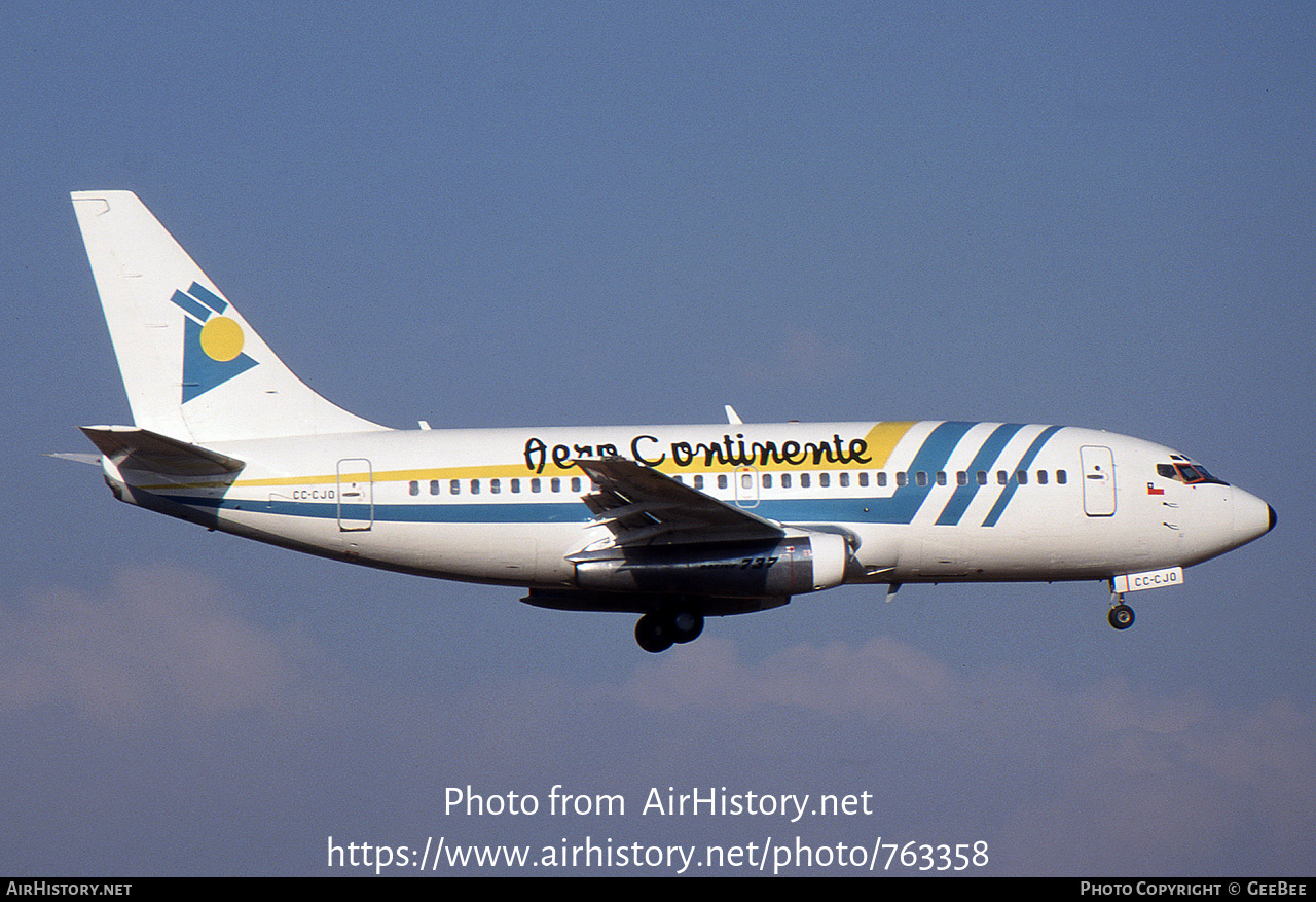 Aircraft Photo of CC-CJO | Boeing 737-222 | Aero Continente | AirHistory.net #763358