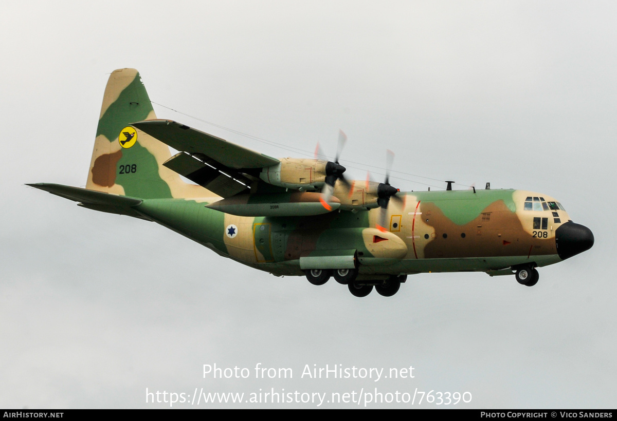 Aircraft Photo of 208 | Lockheed C-130H Hercules (L-382) (Karnaf) | Israel - Air Force | AirHistory.net #763390