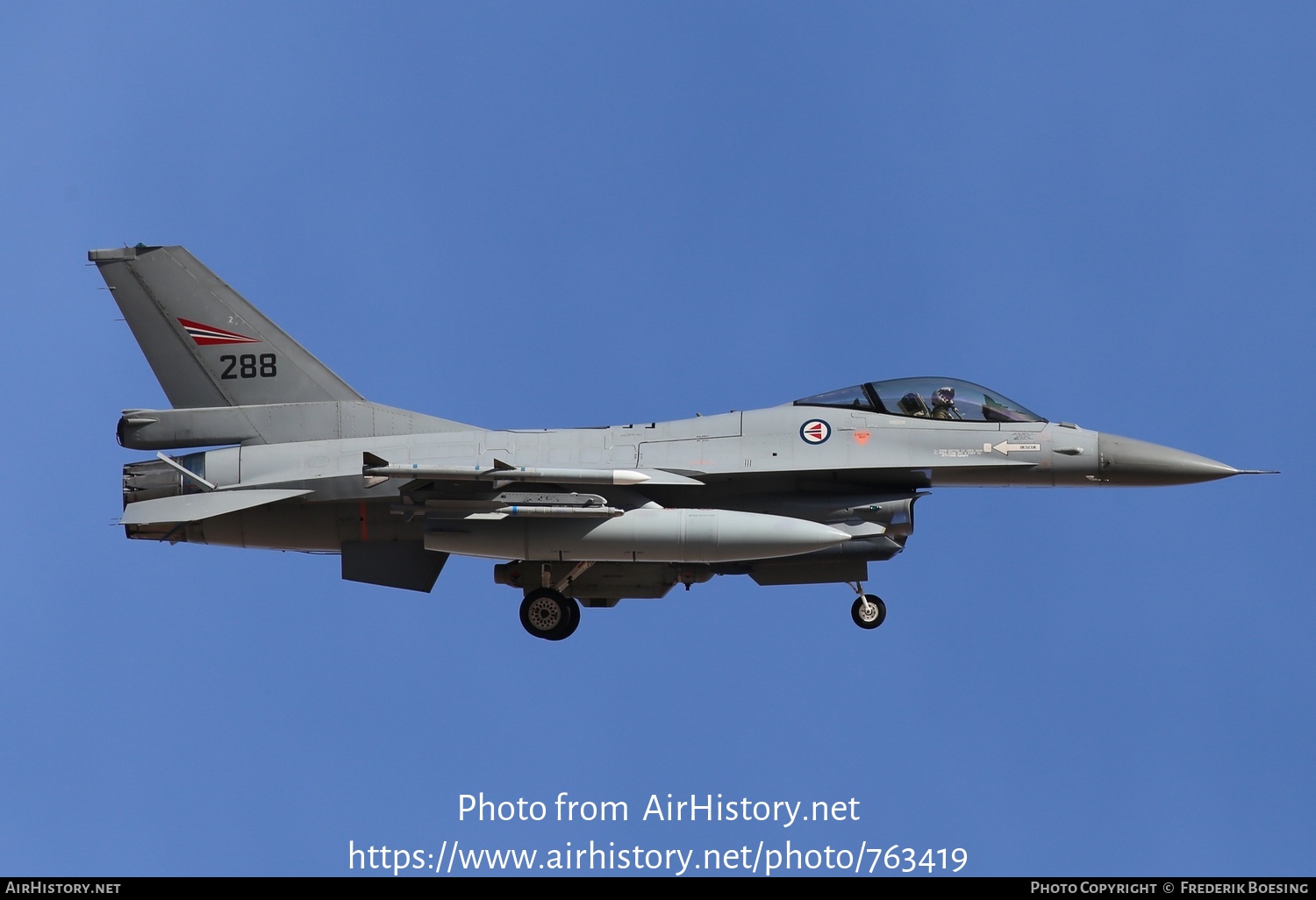 Aircraft Photo of 288 | General Dynamics F-16AM Fighting Falcon | Norway - Air Force | AirHistory.net #763419