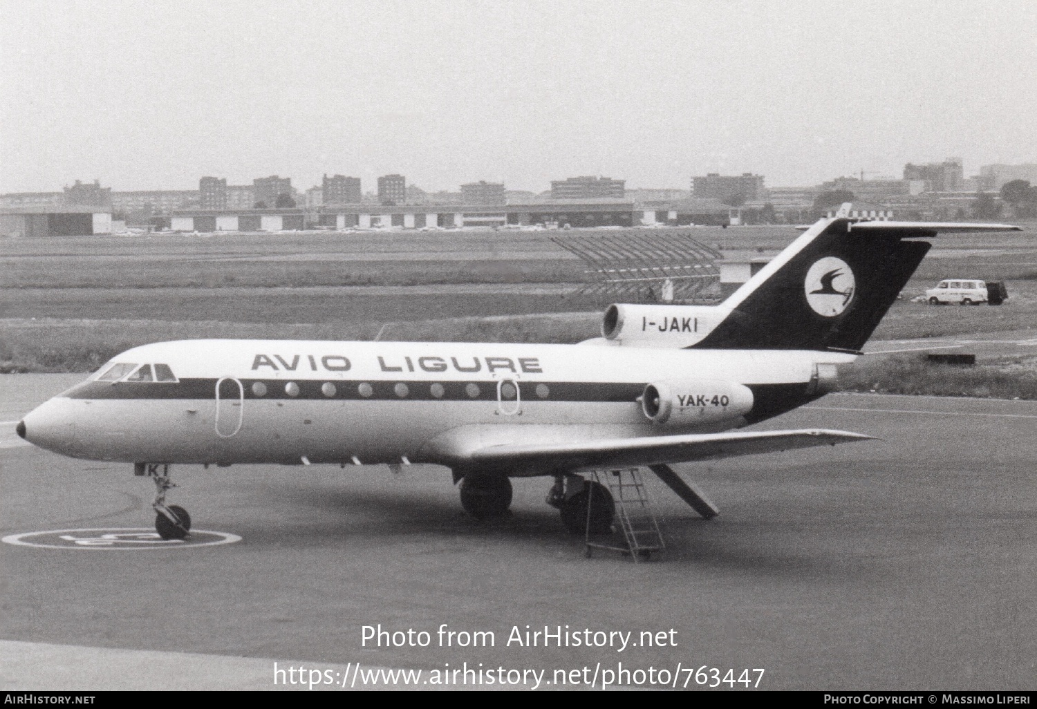 Aircraft Photo of I-JAKI | Yakovlev Yak-40EC | Avio Ligure | AirHistory.net #763447