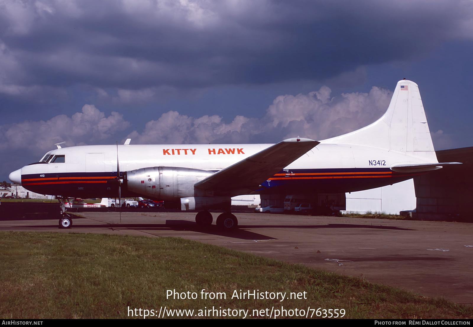 Aircraft Photo of N3412 | Convair 640 | Kitty Hawk AirCargo - KHA | AirHistory.net #763559