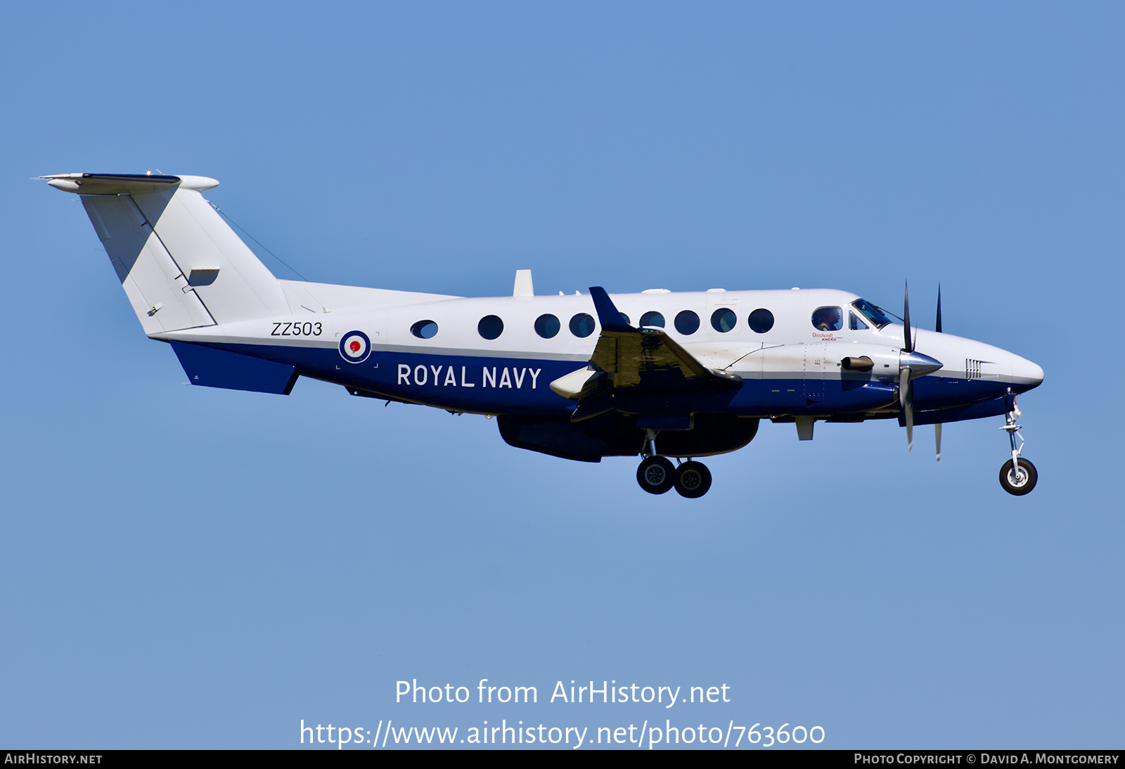 Aircraft Photo of ZZ503 | Hawker Beechcraft 350CER Avenger T1 (300C) | UK - Navy | AirHistory.net #763600