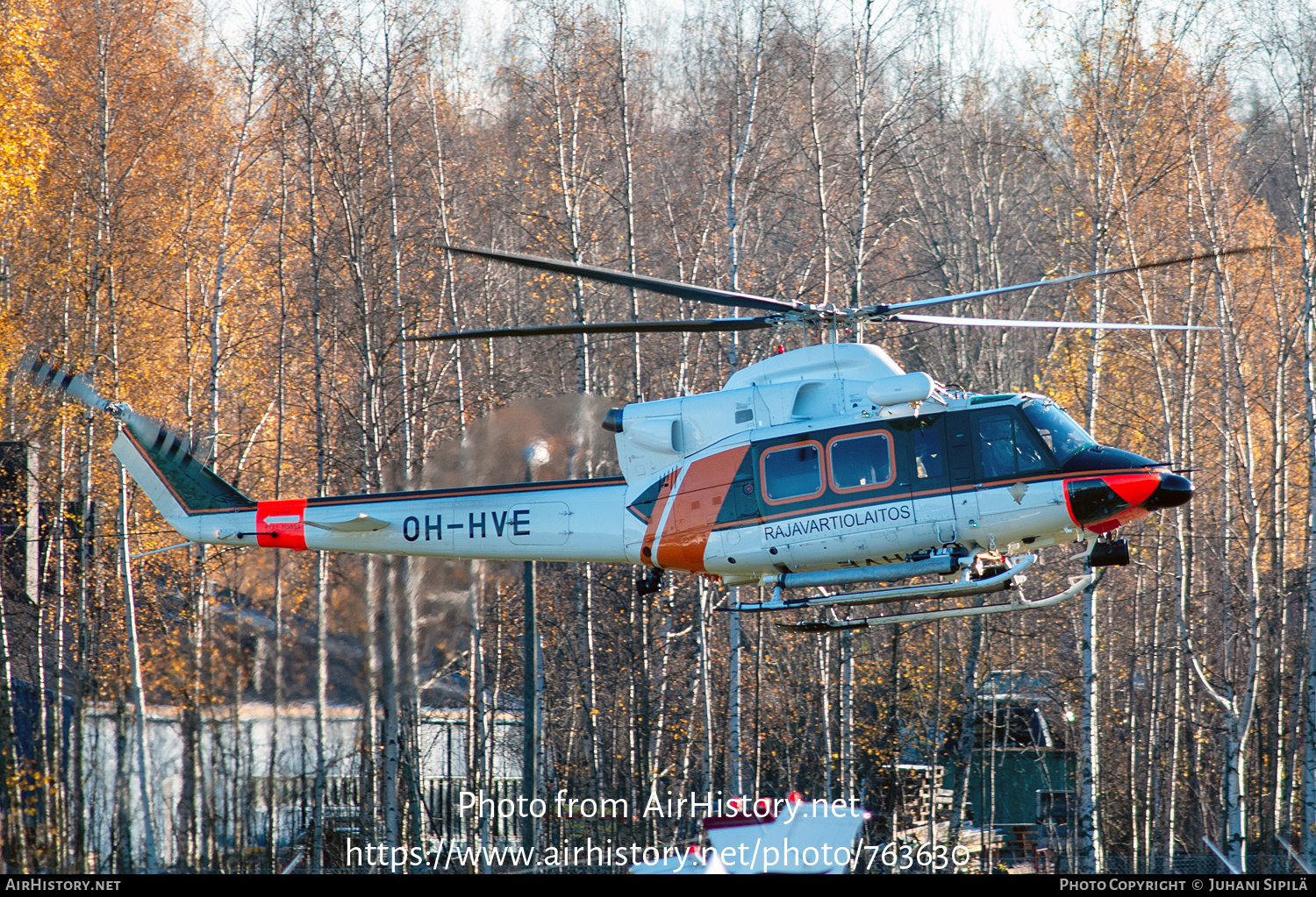 Aircraft Photo of OH-HVE | Agusta AB-412SP | Rajavartiolaitos - Finnish Border Guard | AirHistory.net #763630