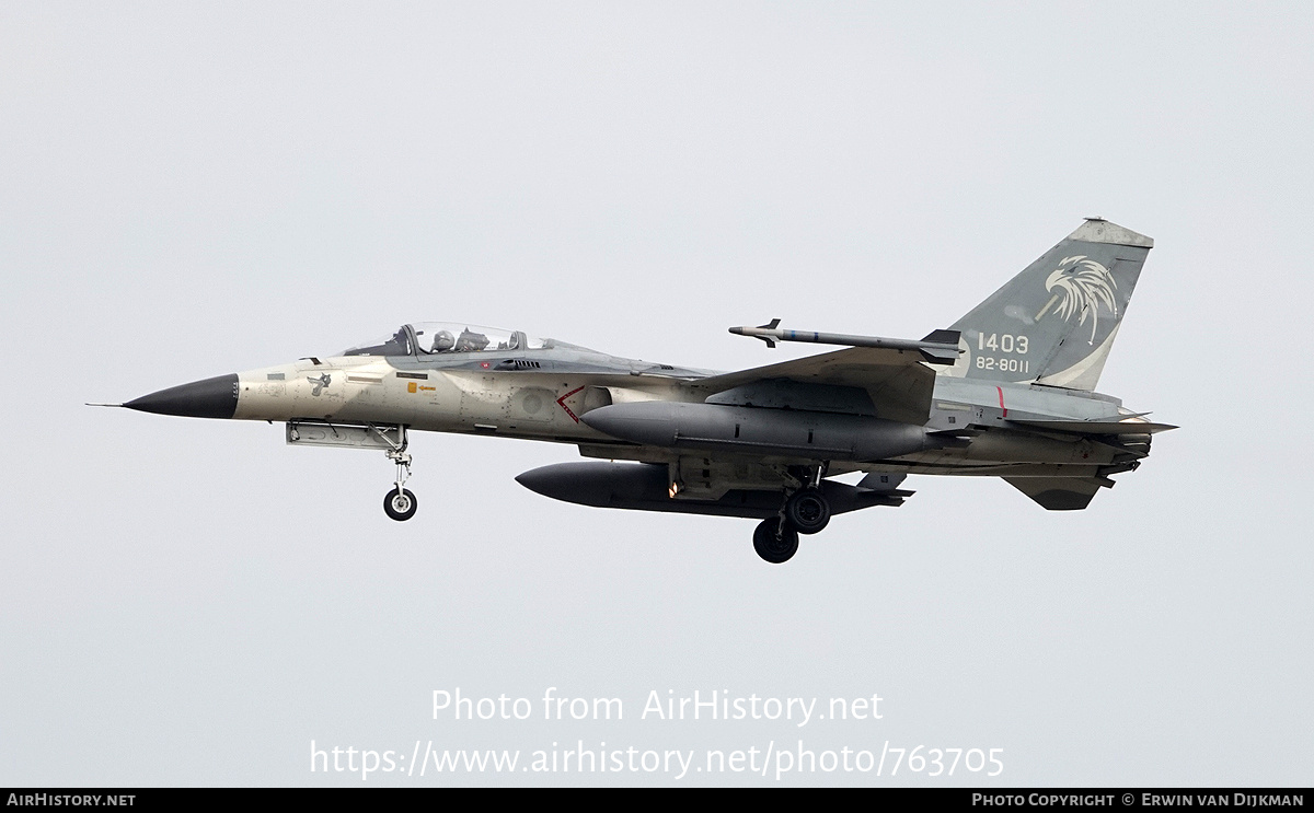 Aircraft Photo of 1403 / 82-8011 | AIDC F-CK-1C Hsung Ying | Taiwan - Air Force | AirHistory.net #763705