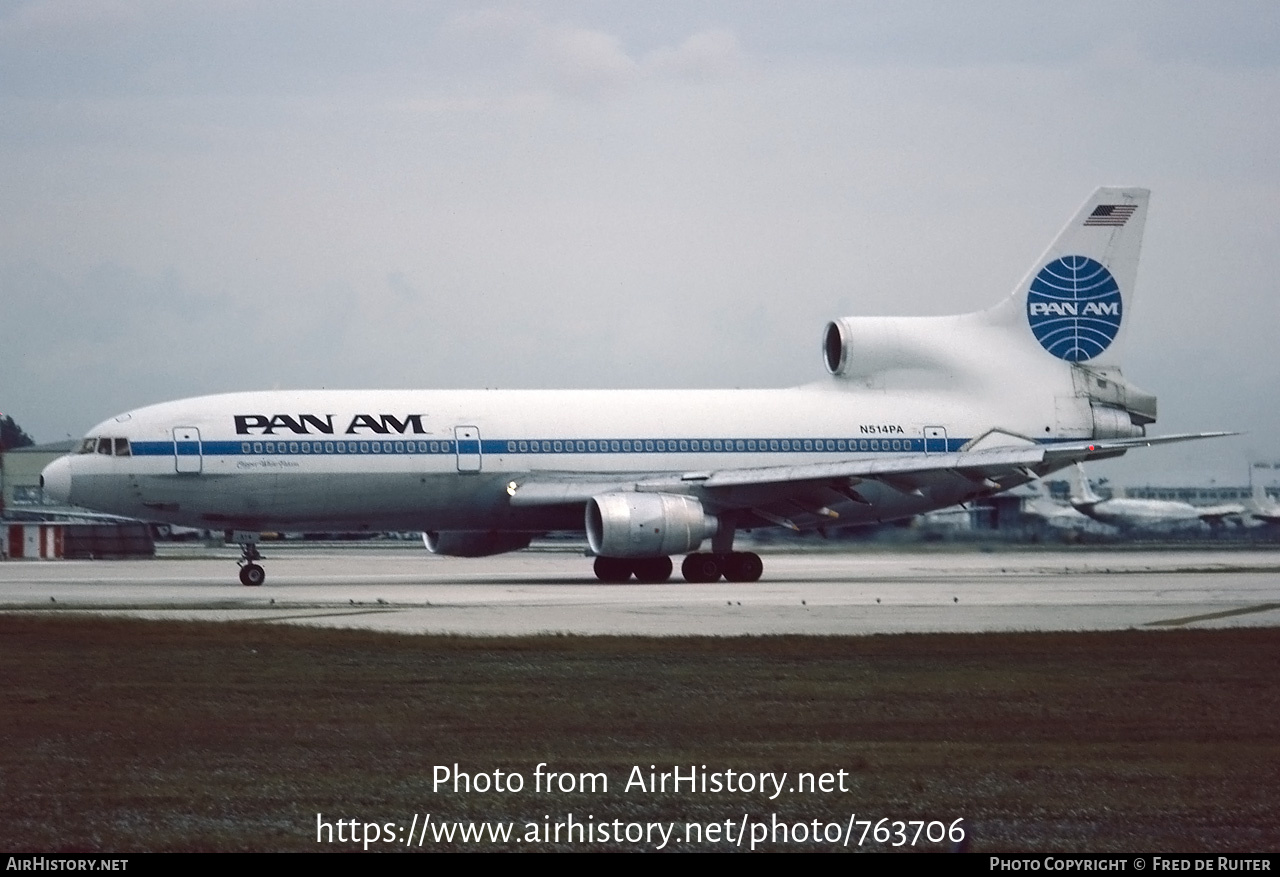 Aircraft Photo of N514PA | Lockheed L-1011-385-3 TriStar 500 | Pan American World Airways - Pan Am | AirHistory.net #763706