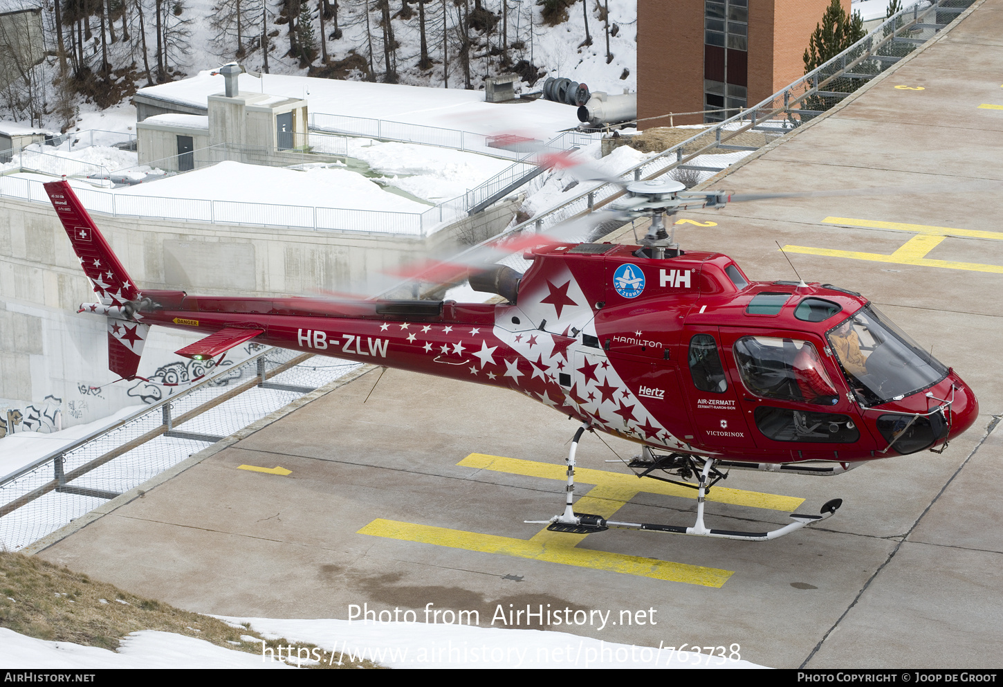 Aircraft Photo of HB-ZLW | Eurocopter AS-350B-3E Ecureuil | Air Zermatt | AirHistory.net #763738