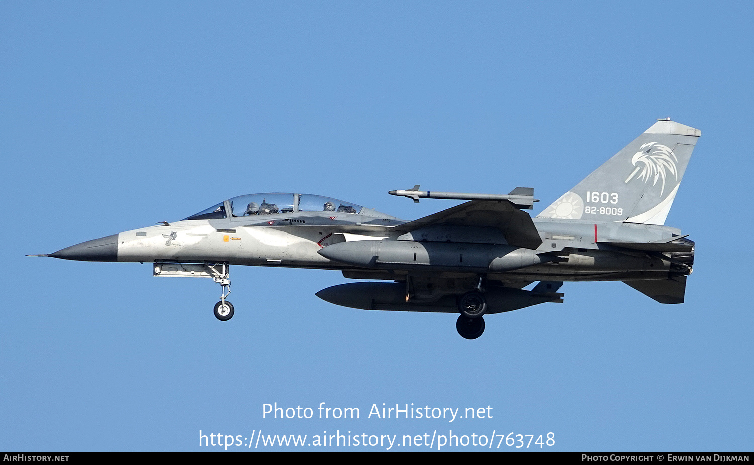 Aircraft Photo of 1603 / 82-8009 | AIDC F-CK-1D Hsung Ying | Taiwan - Air Force | AirHistory.net #763748