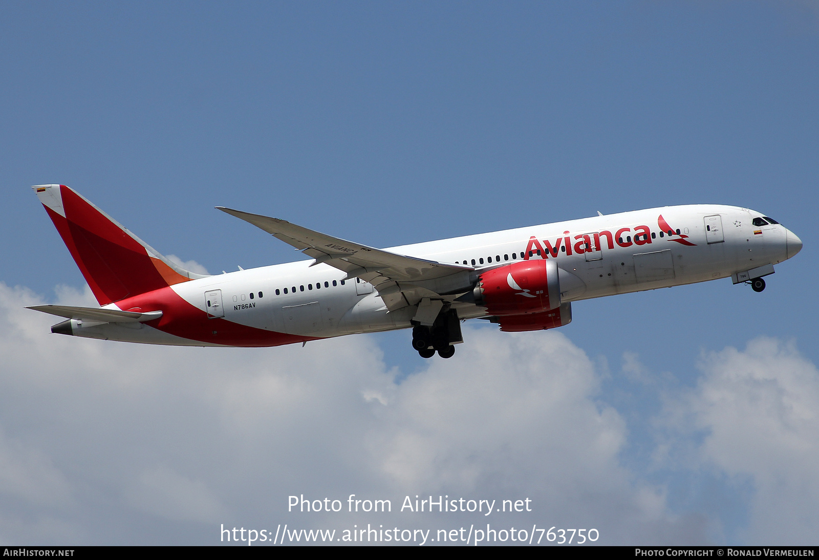 Aircraft Photo of N786AV | Boeing 787-8 Dreamliner | Avianca | AirHistory.net #763750