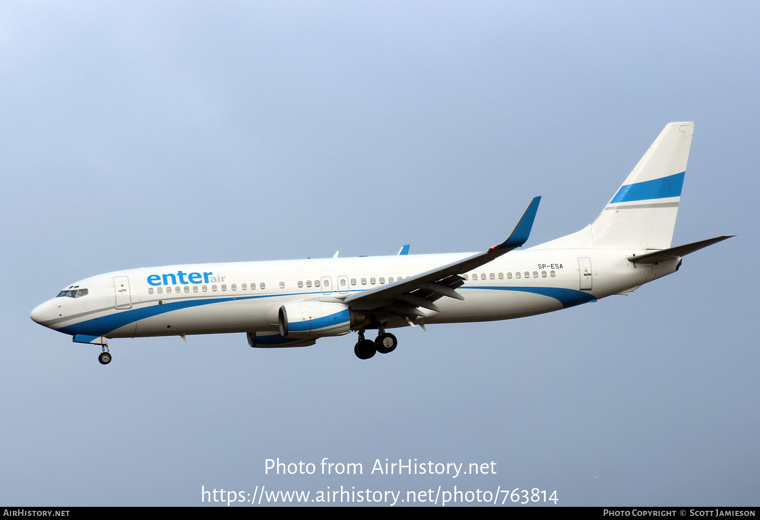 Aircraft Photo of SP-ESA | Boeing 737-8Q8 | Enter Air | AirHistory.net #763814