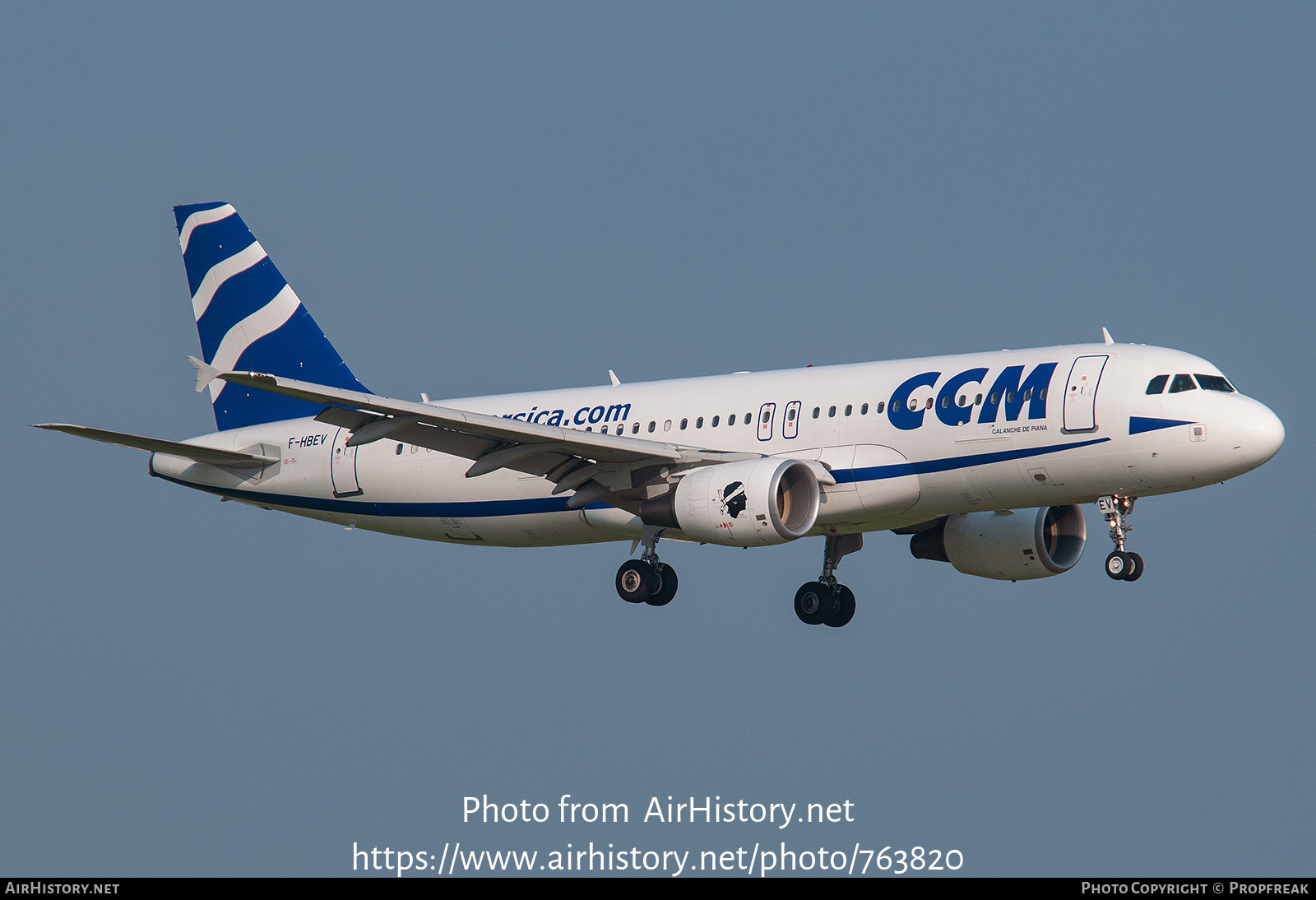 Aircraft Photo of F-HBEV | Airbus A320-216 | CCM Airlines - Compagnie Corse Méditerranée | AirHistory.net #763820