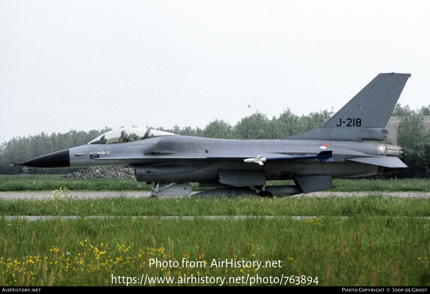 Aircraft Photo of J-218 | General Dynamics F-16A Fighting Falcon | Netherlands - Air Force | AirHistory.net #763894