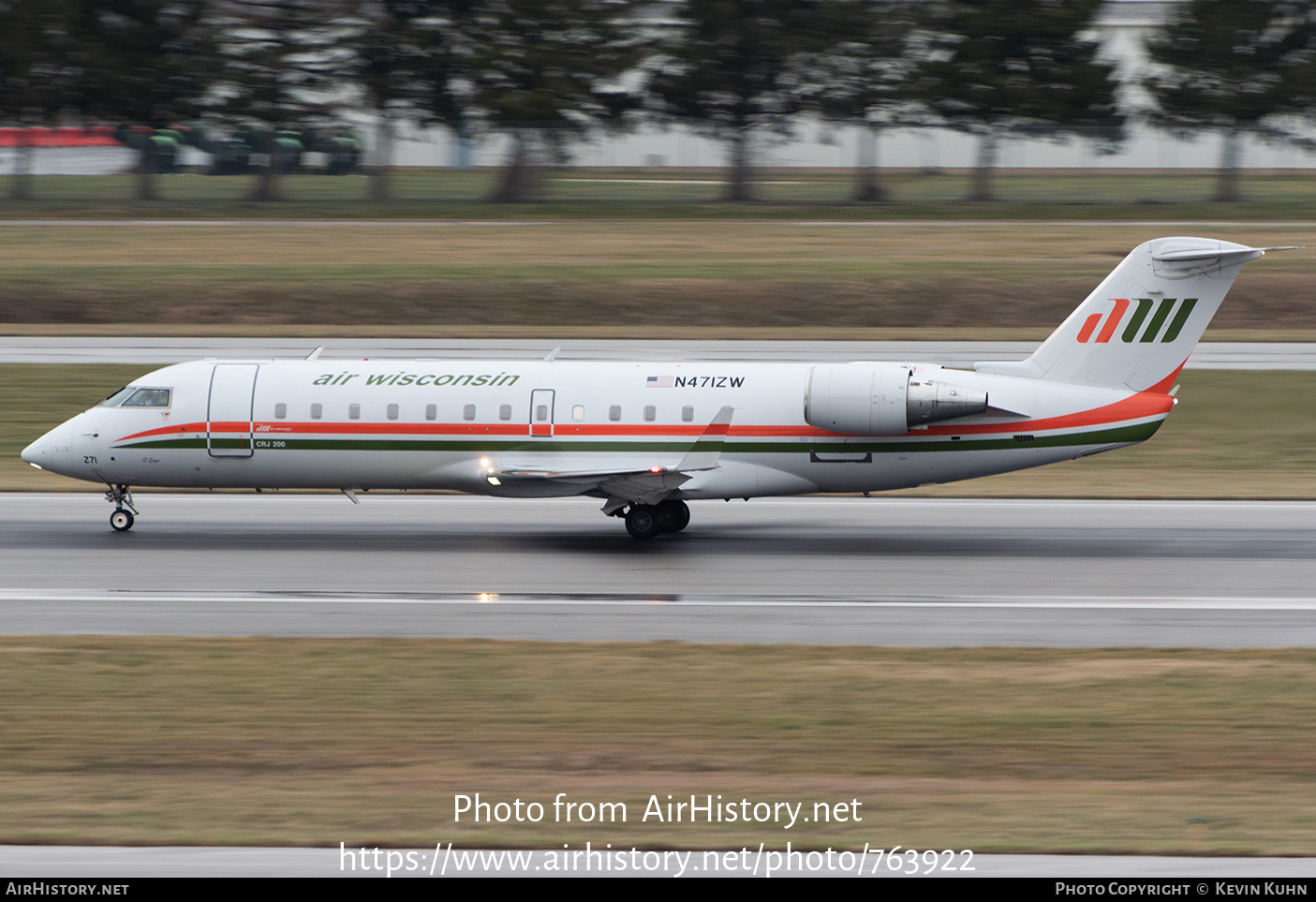 Aircraft Photo of N471ZW | Bombardier CRJ-200ER (CL-600-2B19) | Air Wisconsin | AirHistory.net #763922