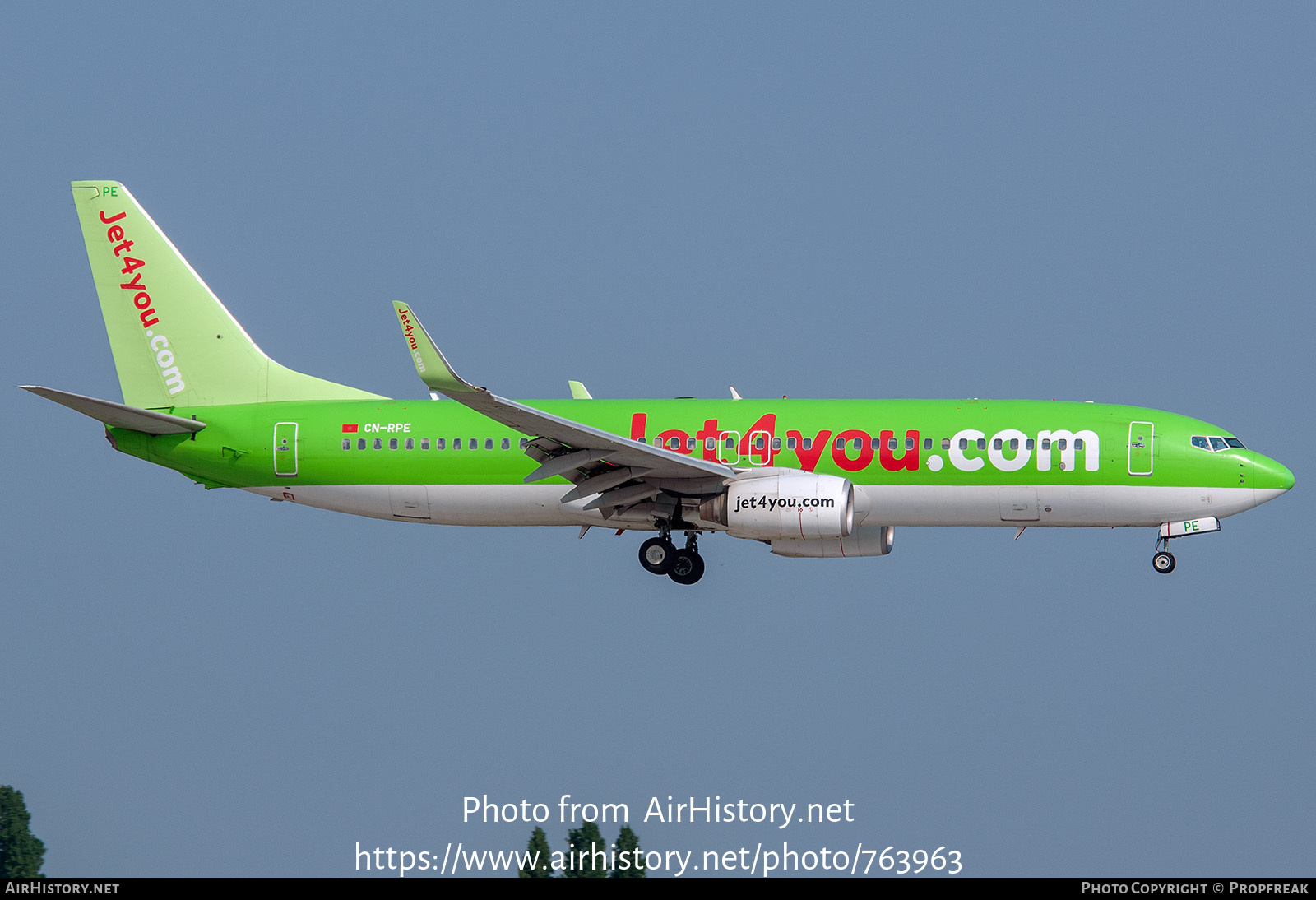 Aircraft Photo of CN-RPE | Boeing 737-8K5 | Jet4you | AirHistory.net #763963