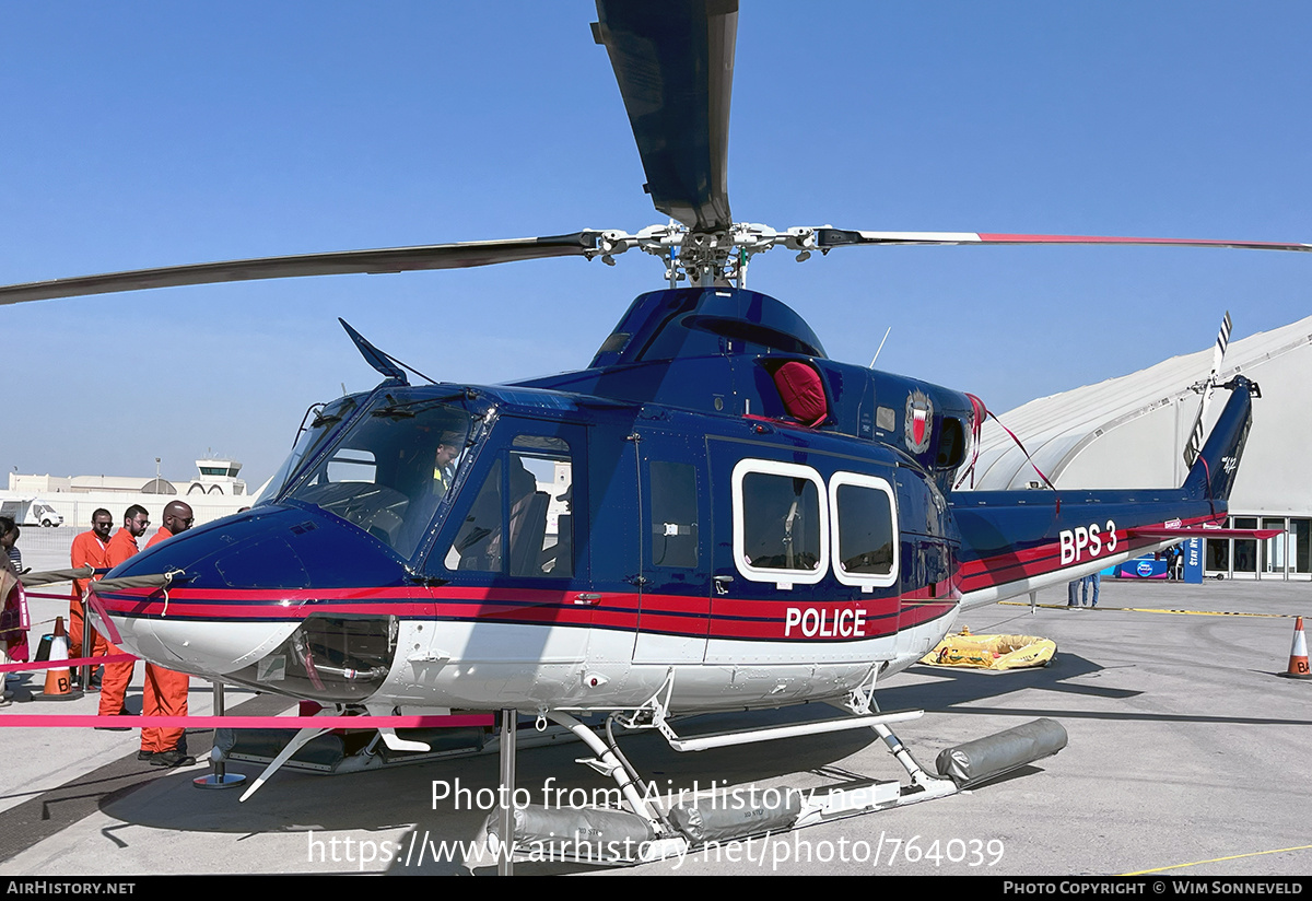 Aircraft Photo of BPS-3 | Bell 412 | Bahrain - Police | AirHistory.net #764039