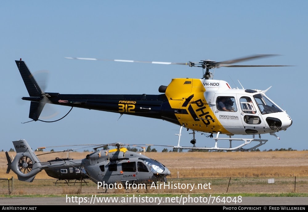 Aircraft Photo of VH-NDO | Aerospatiale AS-350BA Ecureuil | PHS - Professional Helicopter Services | AirHistory.net #764048