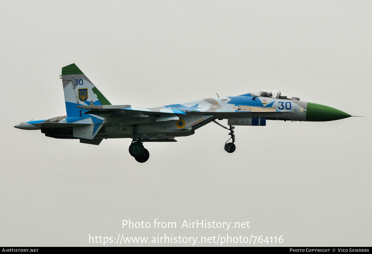 Aircraft Photo of 30 blue | Sukhoi Su-27S | Ukraine - Air Force | AirHistory.net #764116