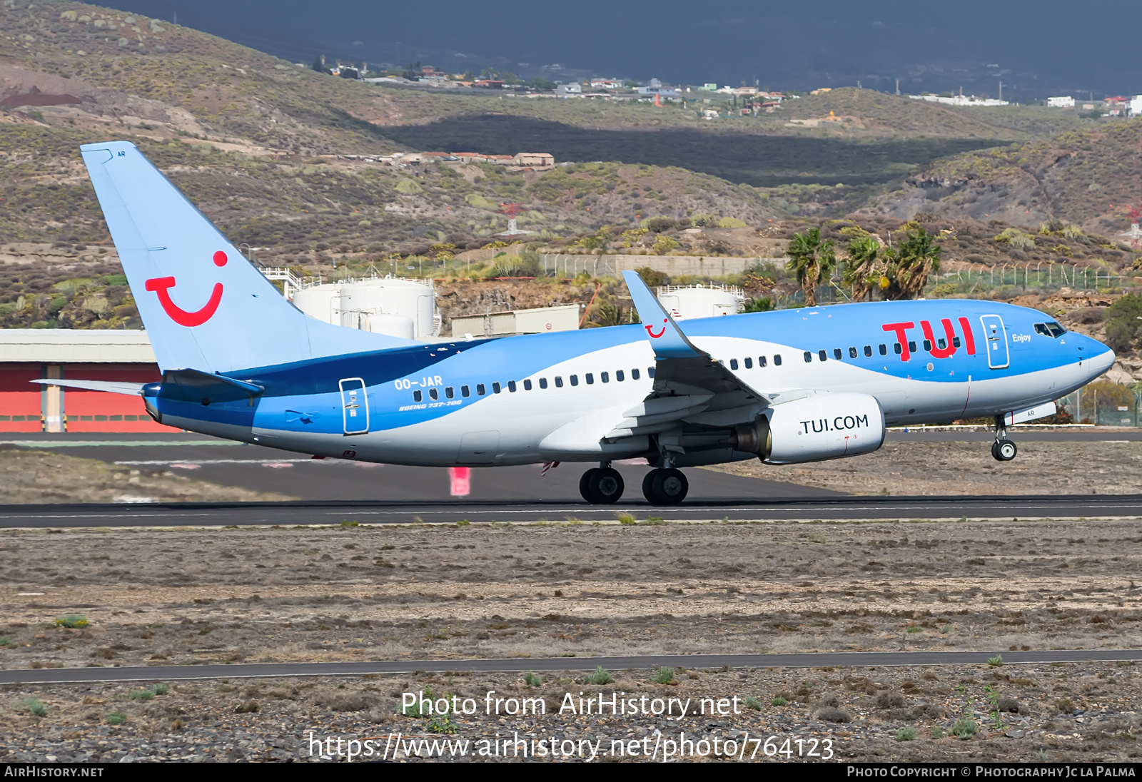 Aircraft Photo of OO-JAR | Boeing 737-7K5 | TUI | AirHistory.net #764123