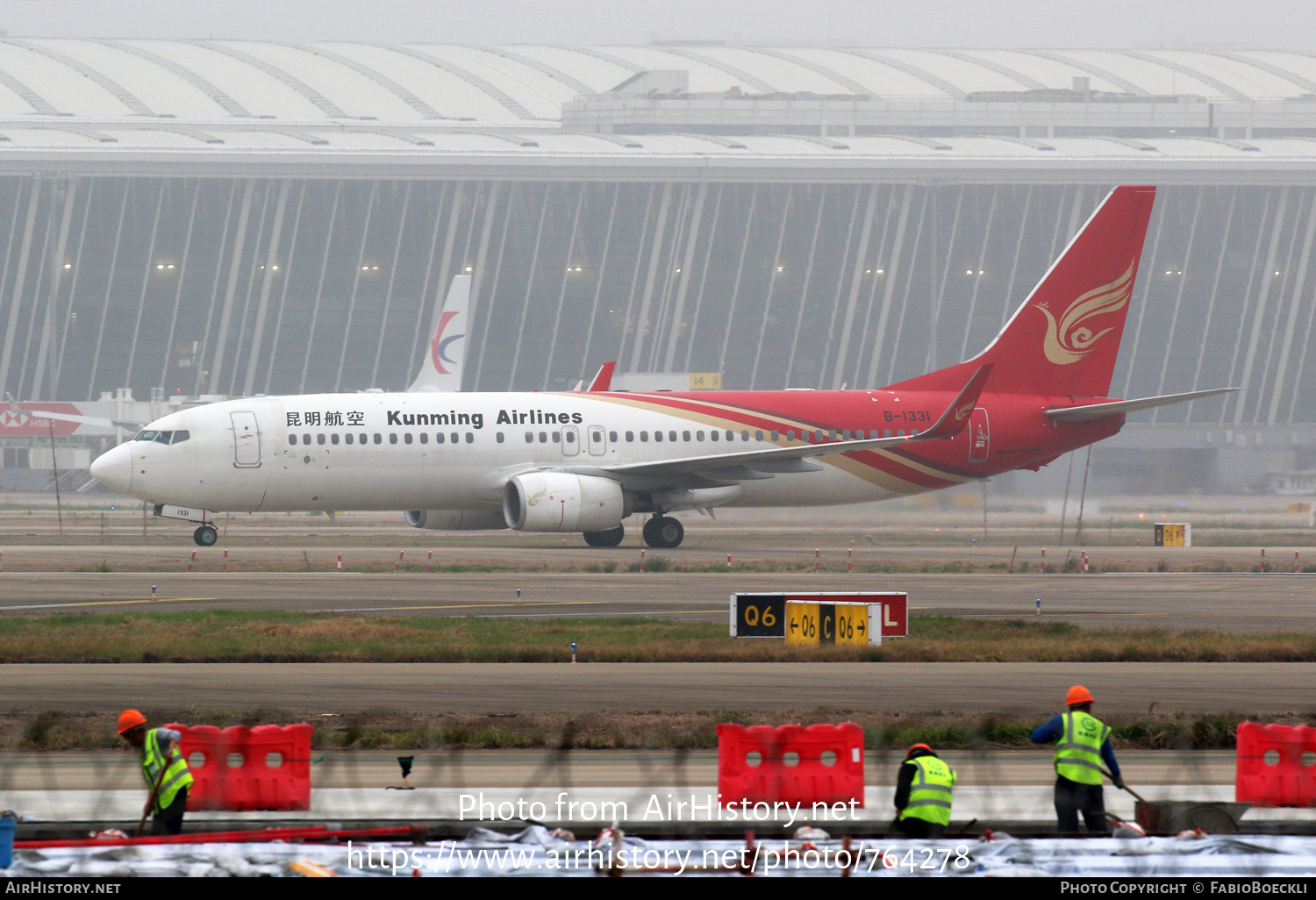 Aircraft Photo of B-1331 | Boeing 737-8LY | Kunming Airlines | AirHistory.net #764278