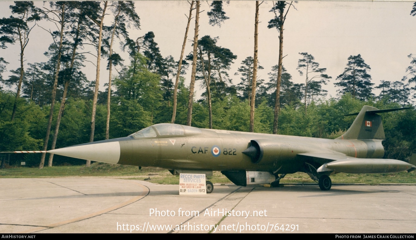 Aircraft Photo of 104822 | Canadair CF-104 Starfighter | Canada - Air Force | AirHistory.net #764291