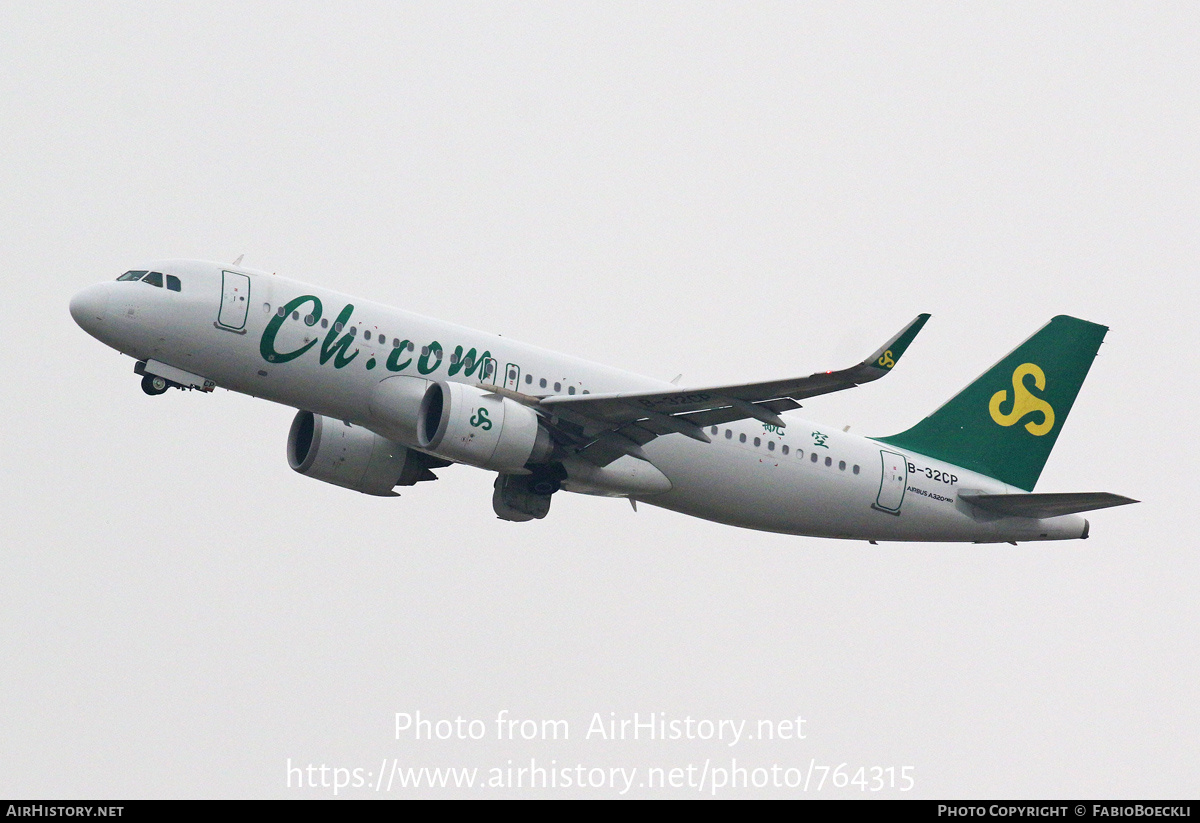 Aircraft Photo of B-32CP | Airbus A320-251N | Spring Airlines | AirHistory.net #764315