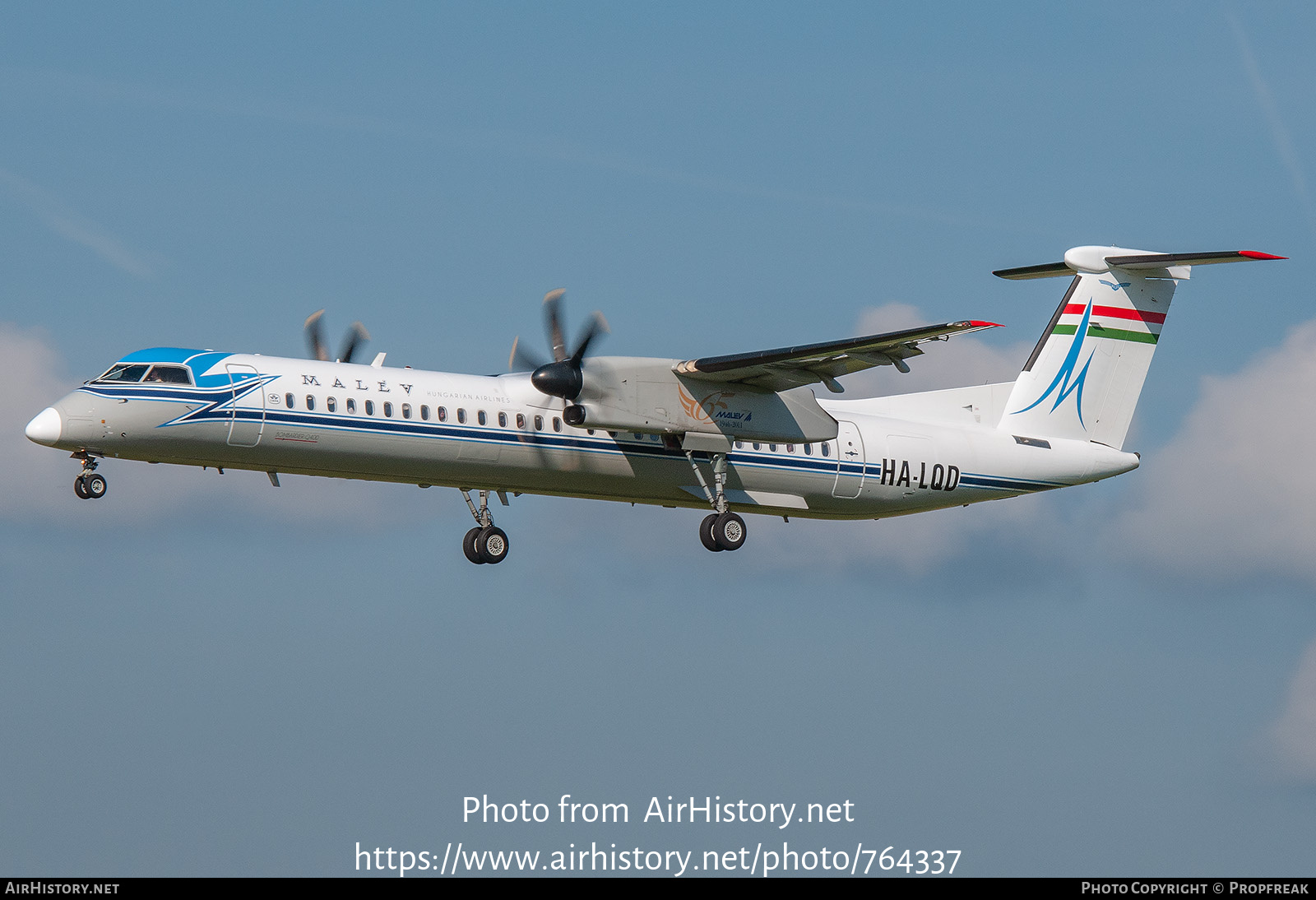 Aircraft Photo of HA-LQD | Bombardier DHC-8-402 Dash 8 | Malév - Hungarian Airlines | AirHistory.net #764337