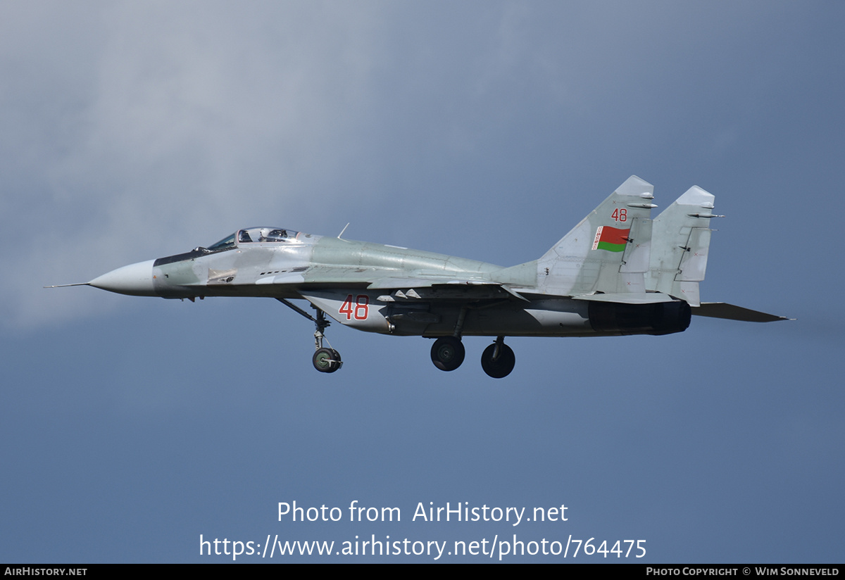 Aircraft Photo of 48 red | Mikoyan-Gurevich MiG-29 (9-13) | Belarus - Air Force | AirHistory.net #764475